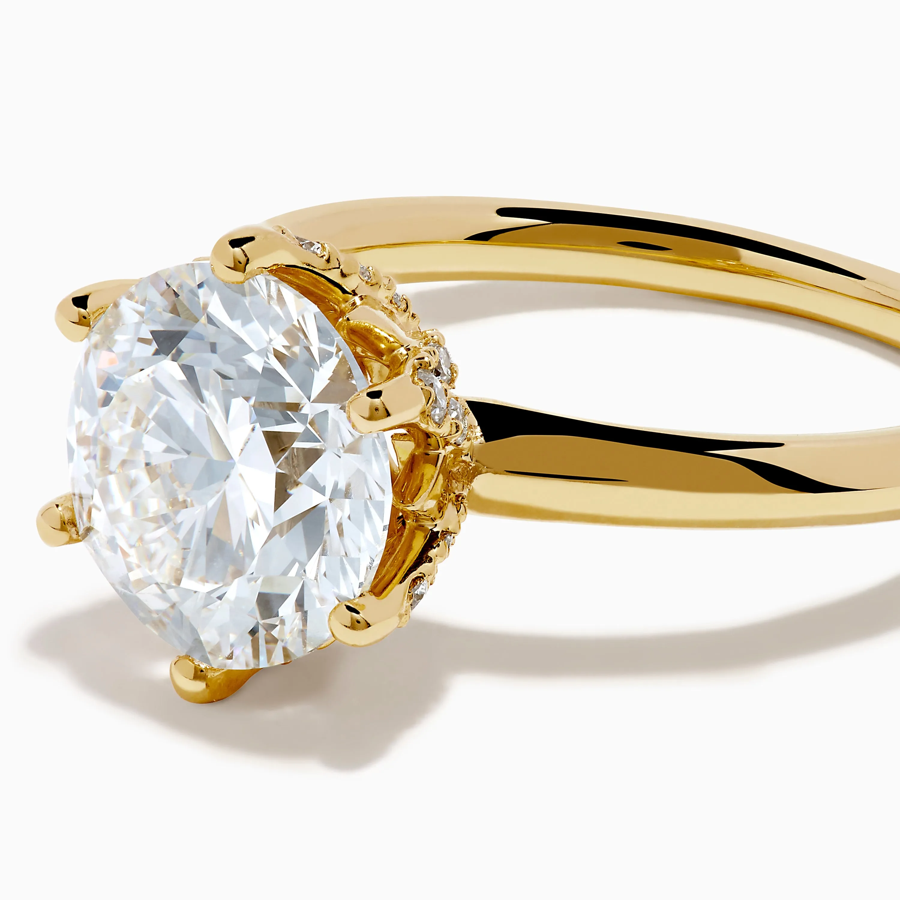 Star Lab Grown Diamond Ring in 18K Yellow Gold sold by Effy product image thumbnail 2