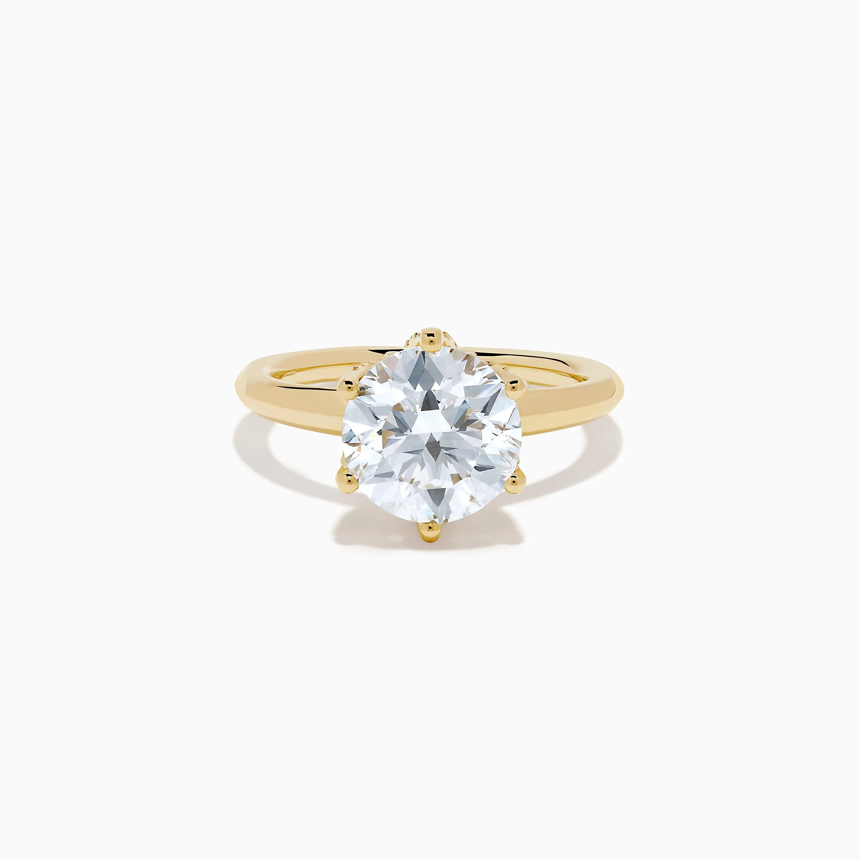 Star Lab Grown Diamond Ring in 18K Yellow Gold sold by Effy