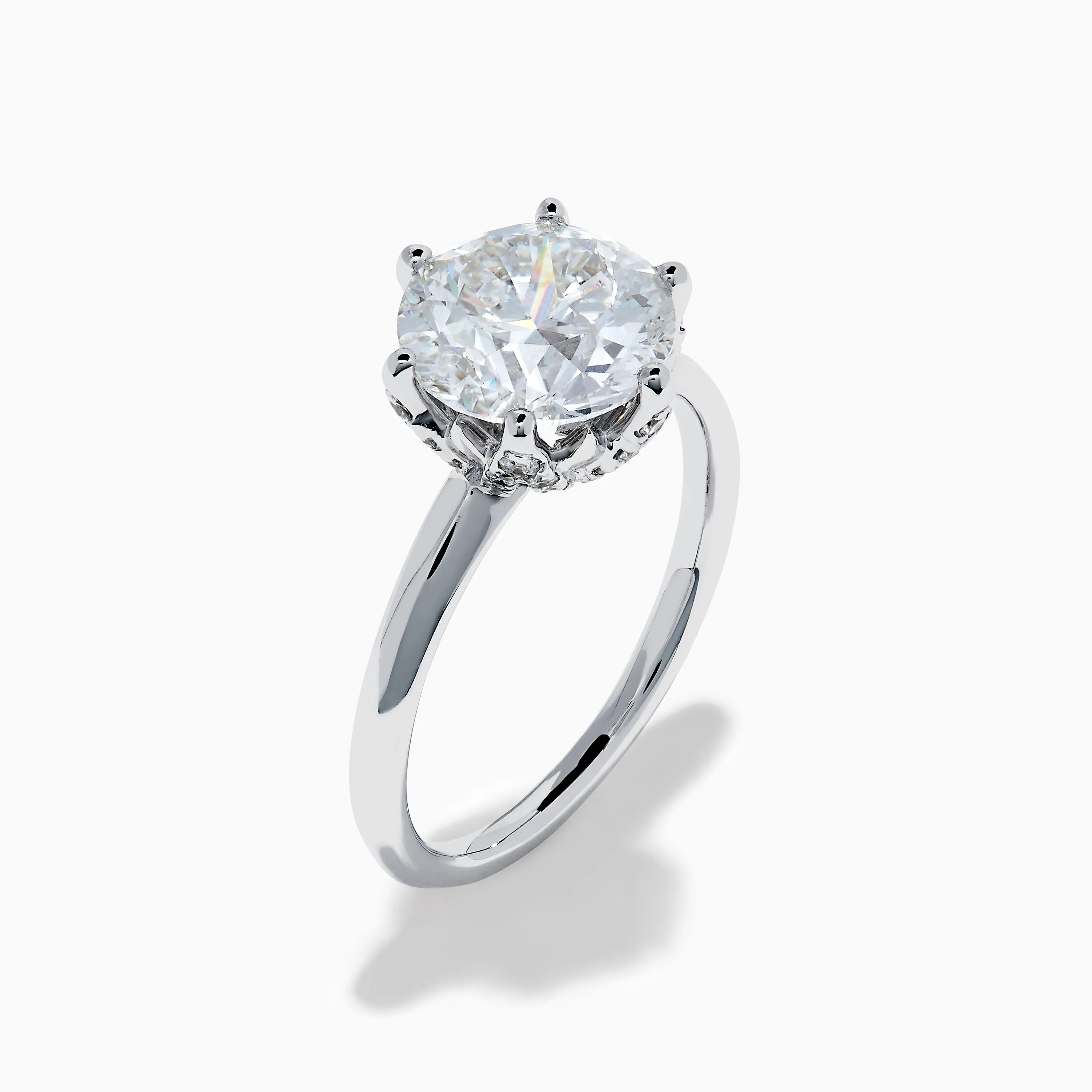 Star Lab Grown Diamond Ring in 18K White Gold sold by Effy product image thumbnail 4