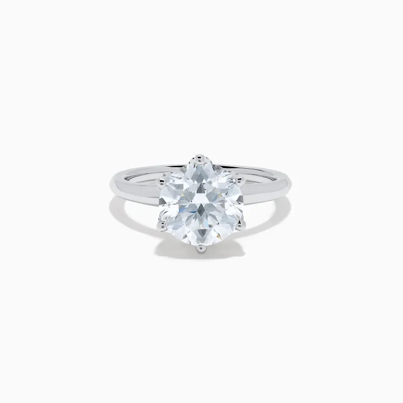 Star Lab Grown Diamond Ring in 18K White Gold sold by Effy
