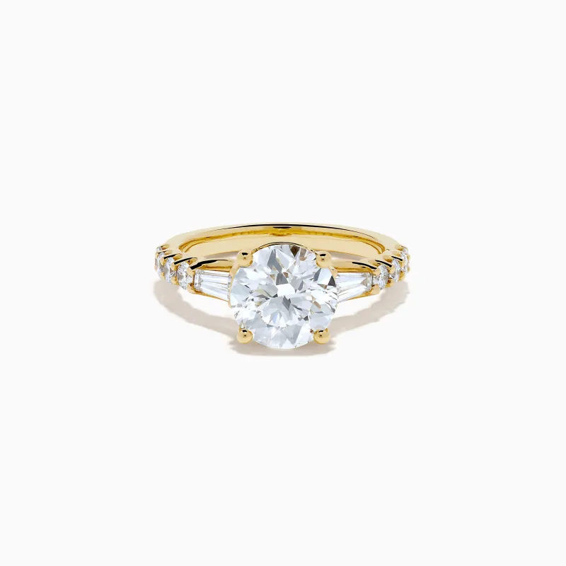 Star Lab Grown Diamond Ring in 18K Yellow Gold sold by Effy