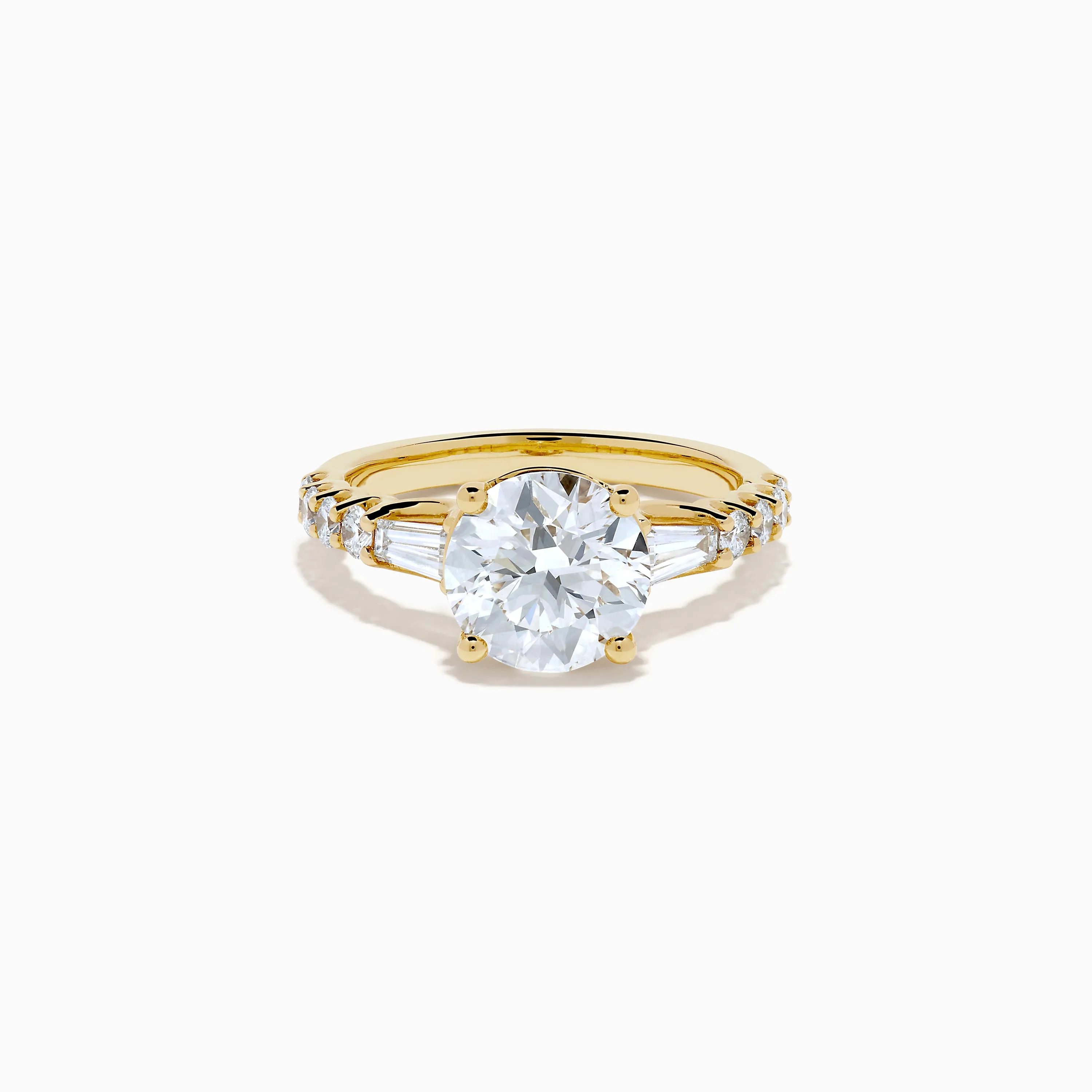 Star Lab Grown Diamond Ring in 18K Yellow Gold sold by Effy
