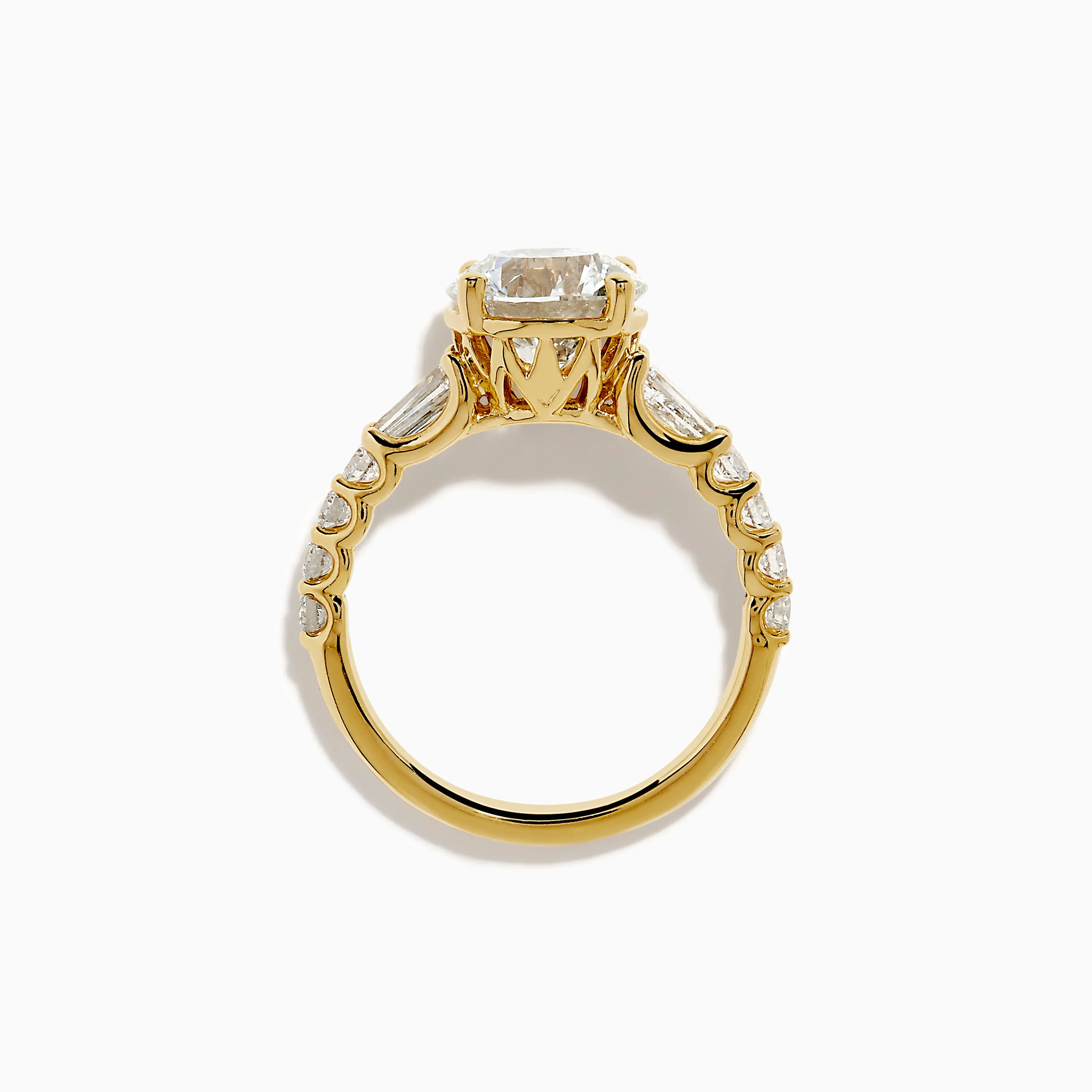 Star Lab Grown Diamond Ring in 18K Yellow Gold sold by Effy product image thumbnail 3