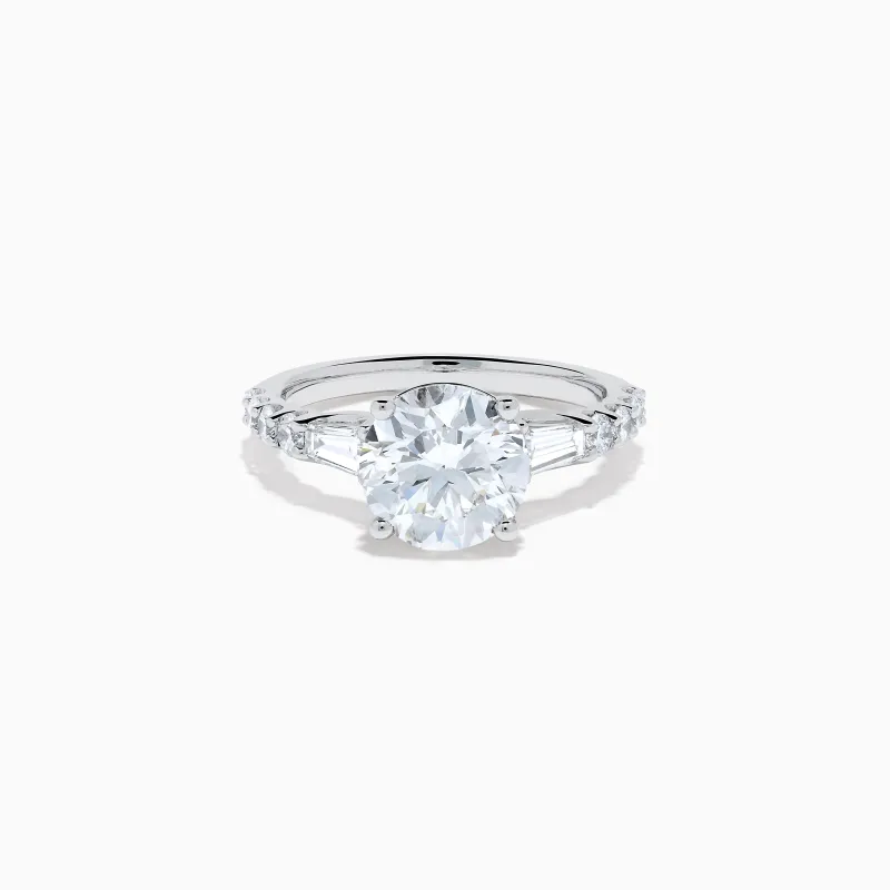 Star Lab Grown Diamond Ring in 18K White Gold sold by Effy