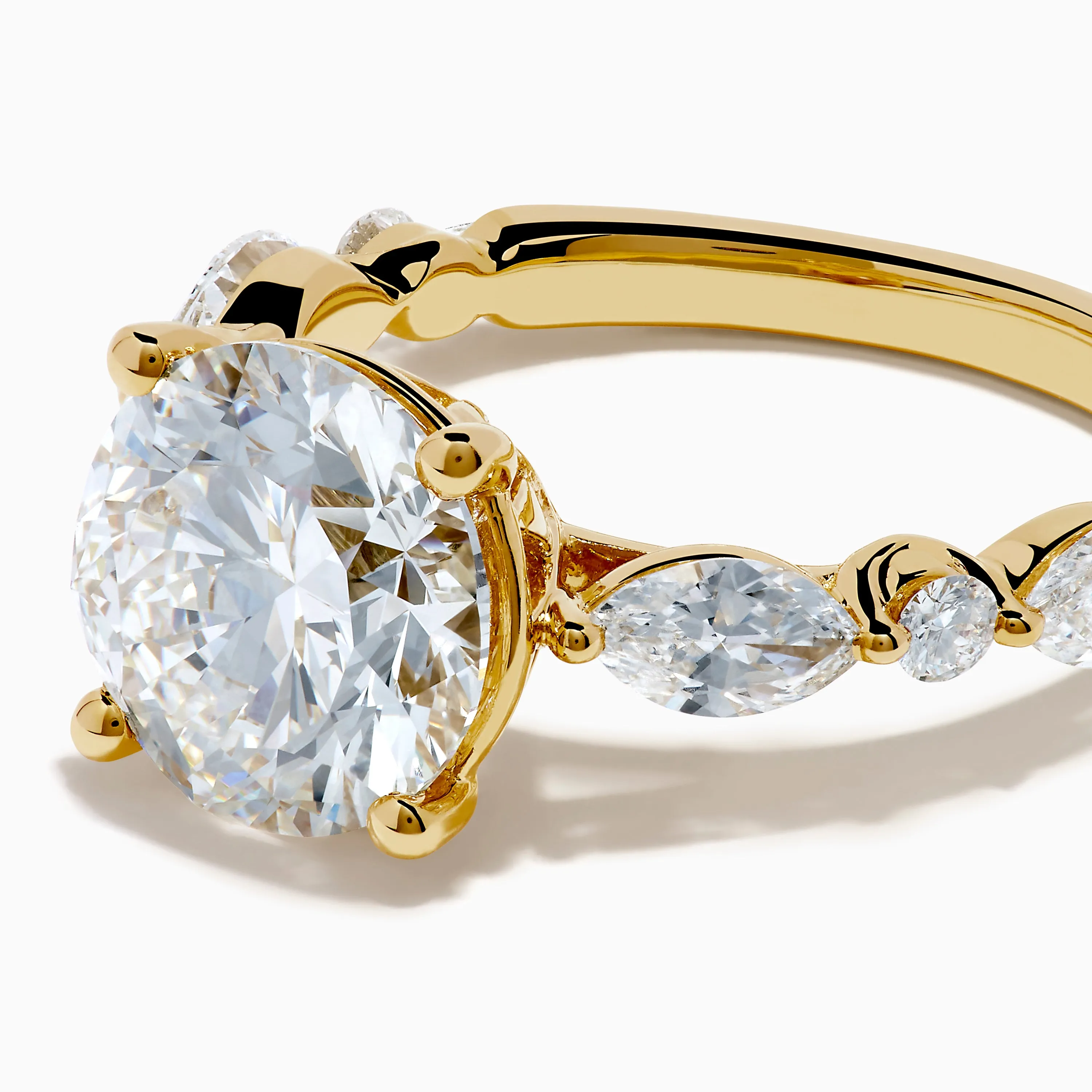 Star Lab Grown Diamond Ring in 18K Yellow Gold sold by Effy product image thumbnail 2