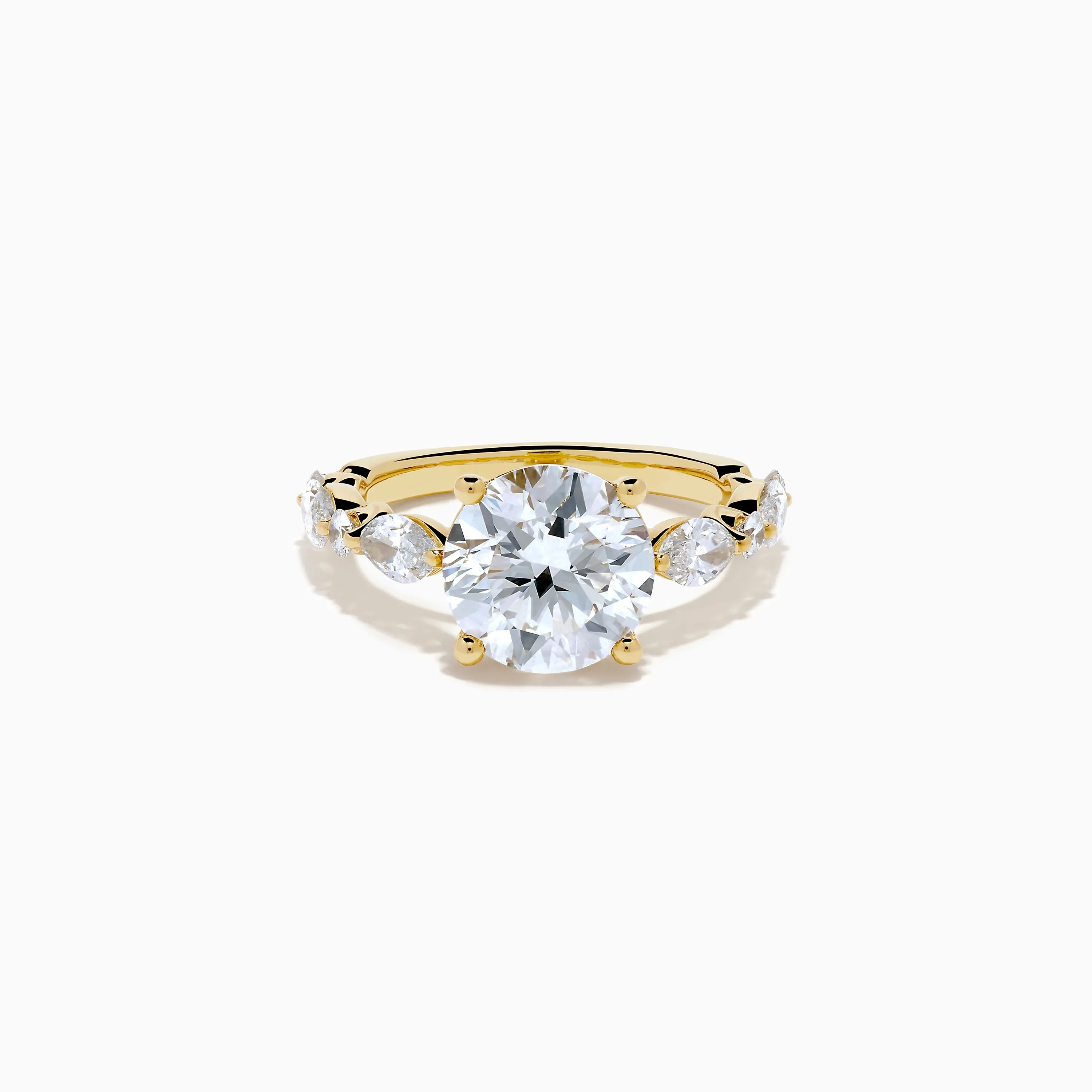 Star Lab Grown Diamond Ring in 18K Yellow Gold sold by Effy
