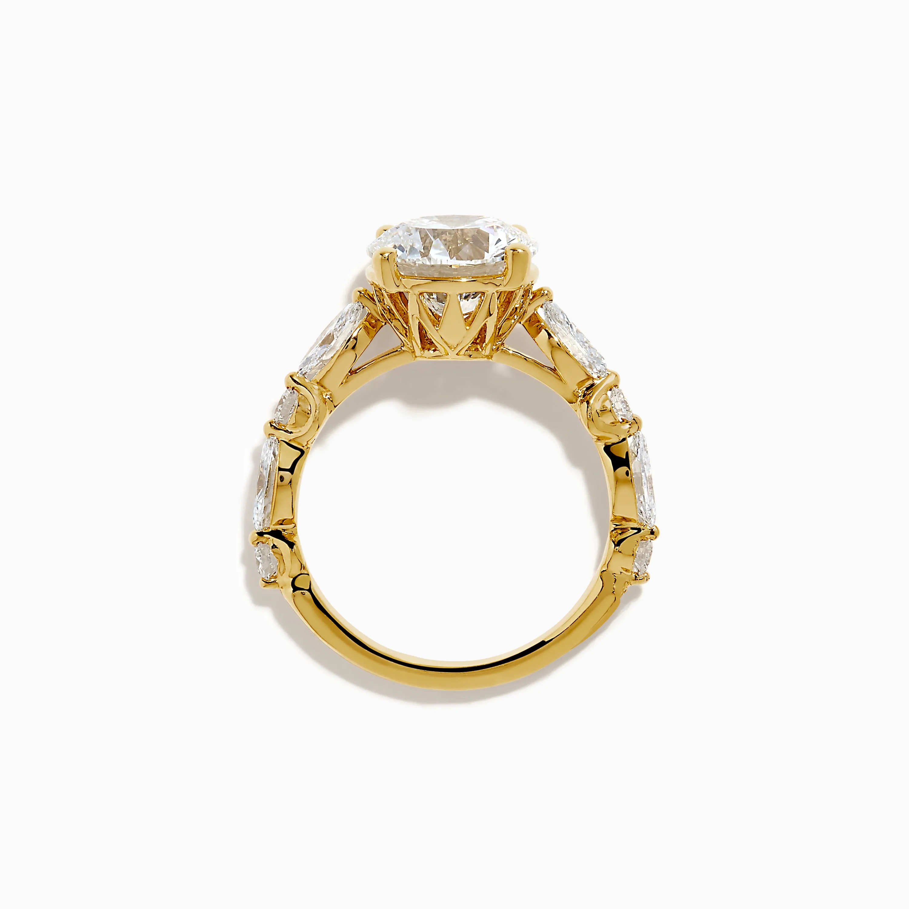 Star Lab Grown Diamond Ring in 18K Yellow Gold sold by Effy product image thumbnail 3