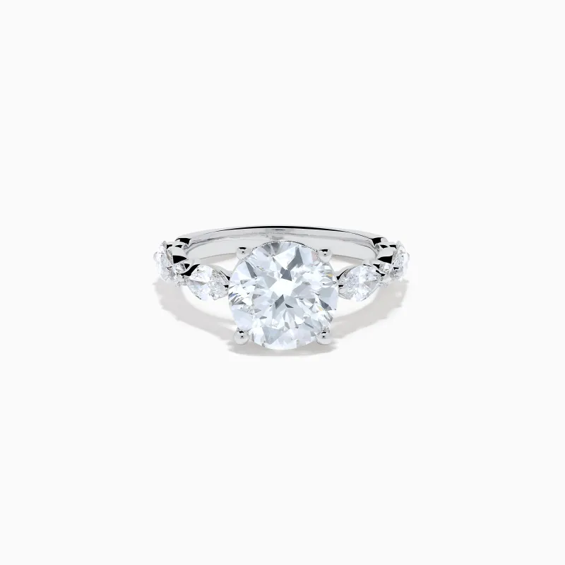 Star Lab Grown Diamond Ring in 18K White Gold sold by Effy