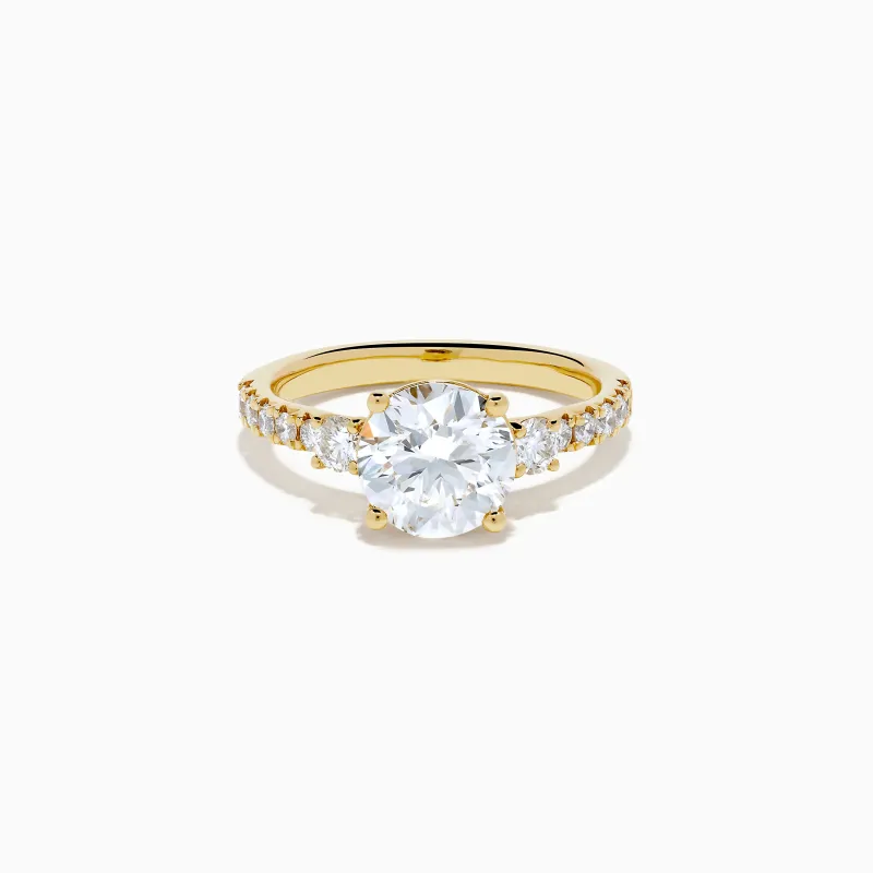 Star Lab Grown Diamond Ring in 18K Yellow Gold sold by Effy