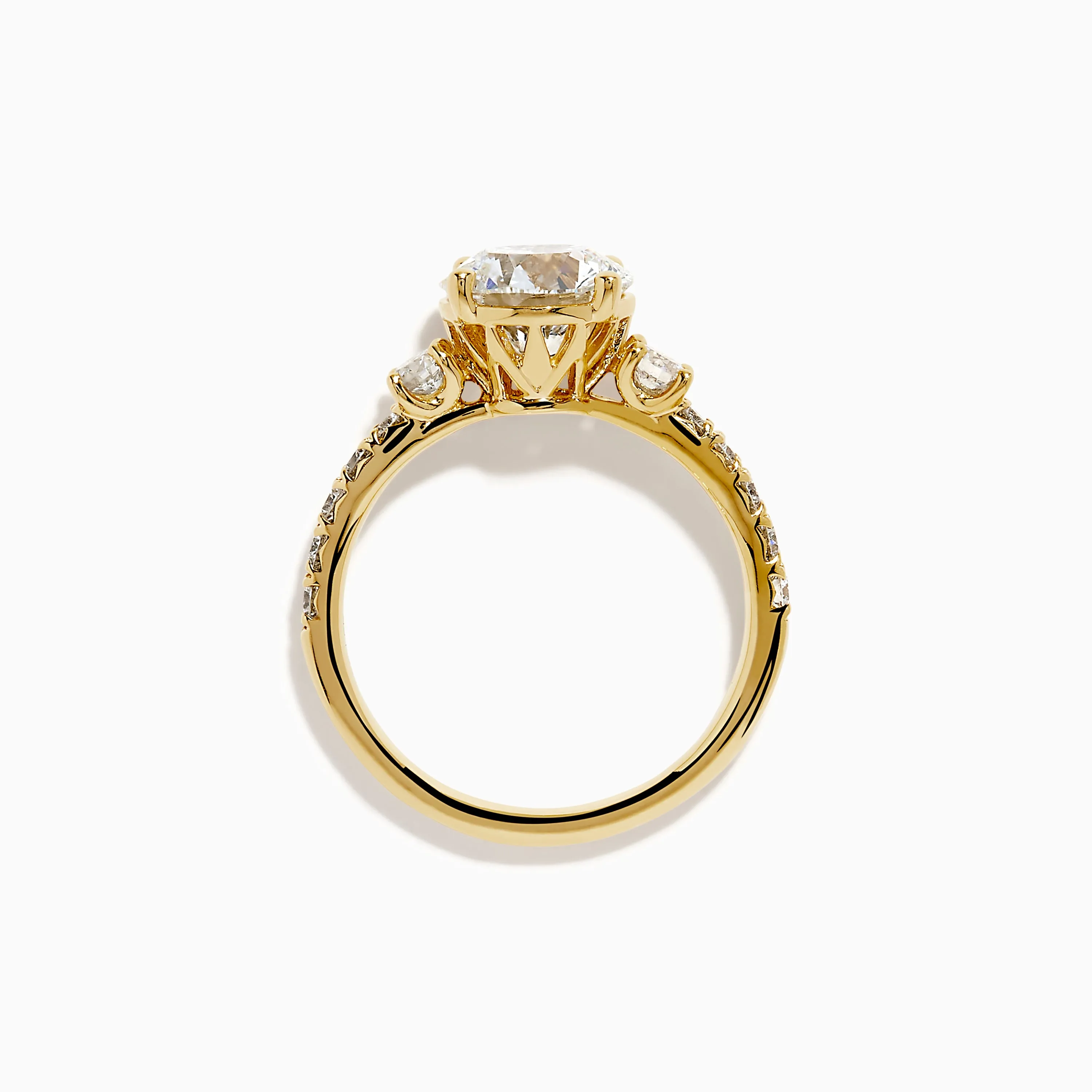 Star Lab Grown Diamond Ring in 18K Yellow Gold sold by Effy product image thumbnail 3