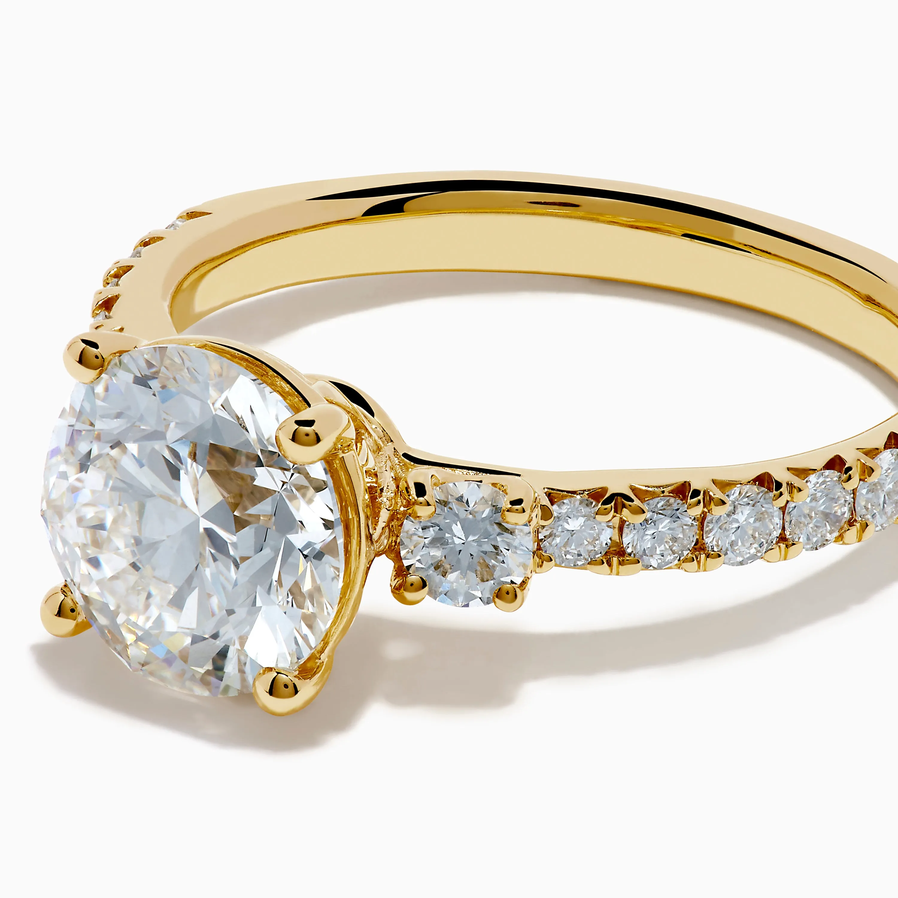 Star Lab Grown Diamond Ring in 18K Yellow Gold sold by Effy product image thumbnail 2