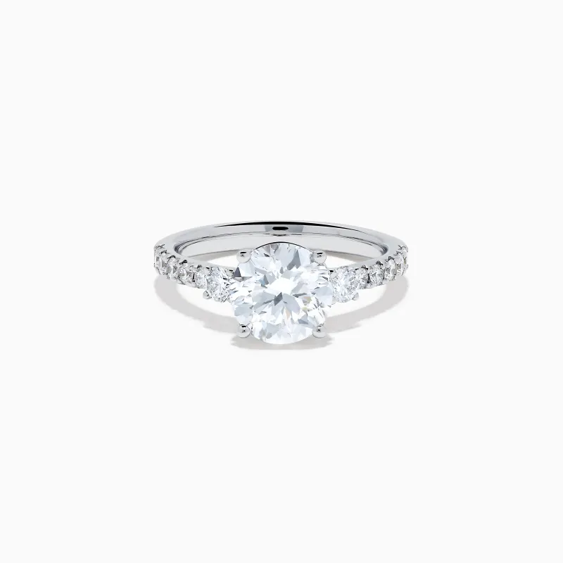 Star Lab Grown Diamond Ring in 18K White Gold sold by Effy