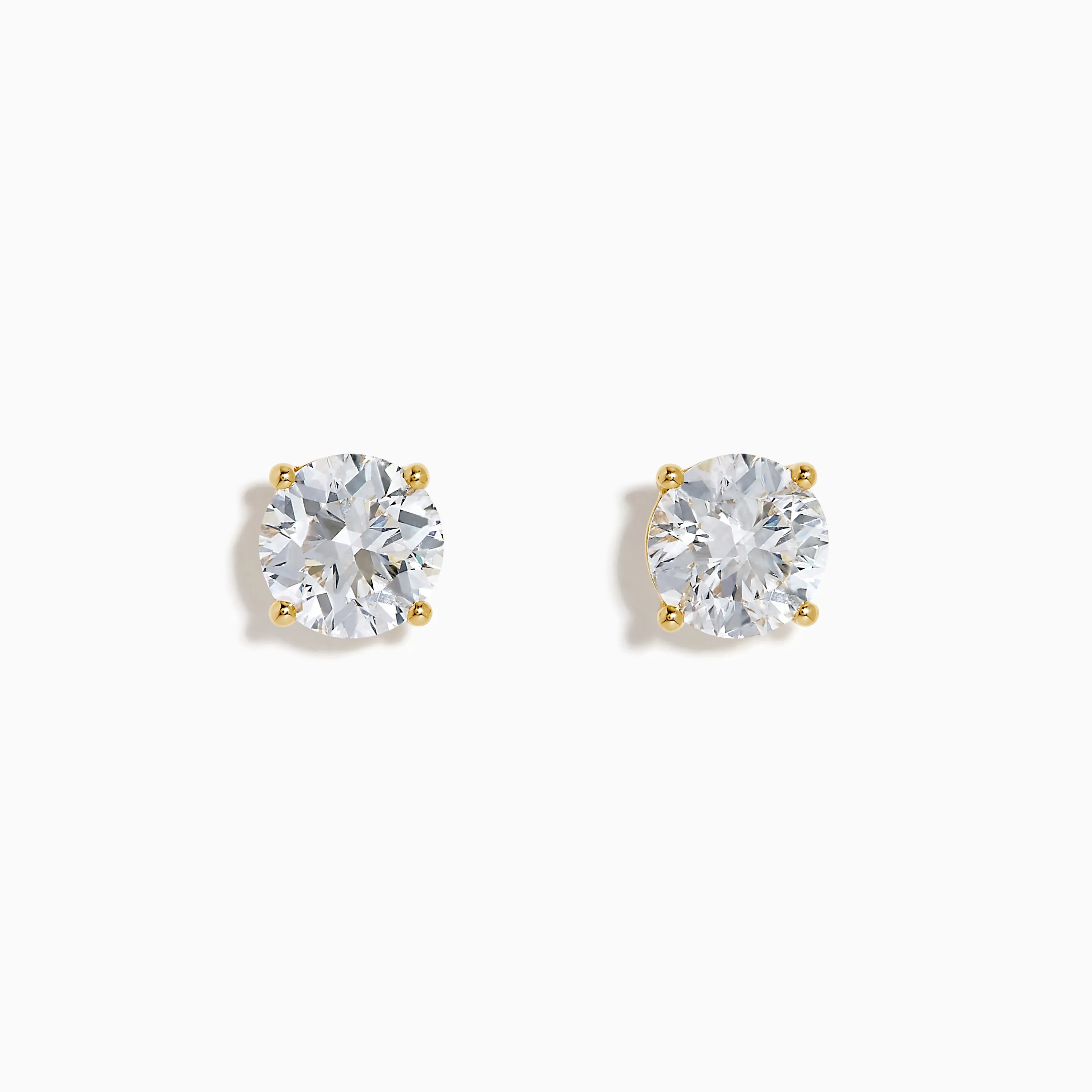 Star Lab Grown Diamond Stud Earrings in 18K Yellow Gold sold by Effy