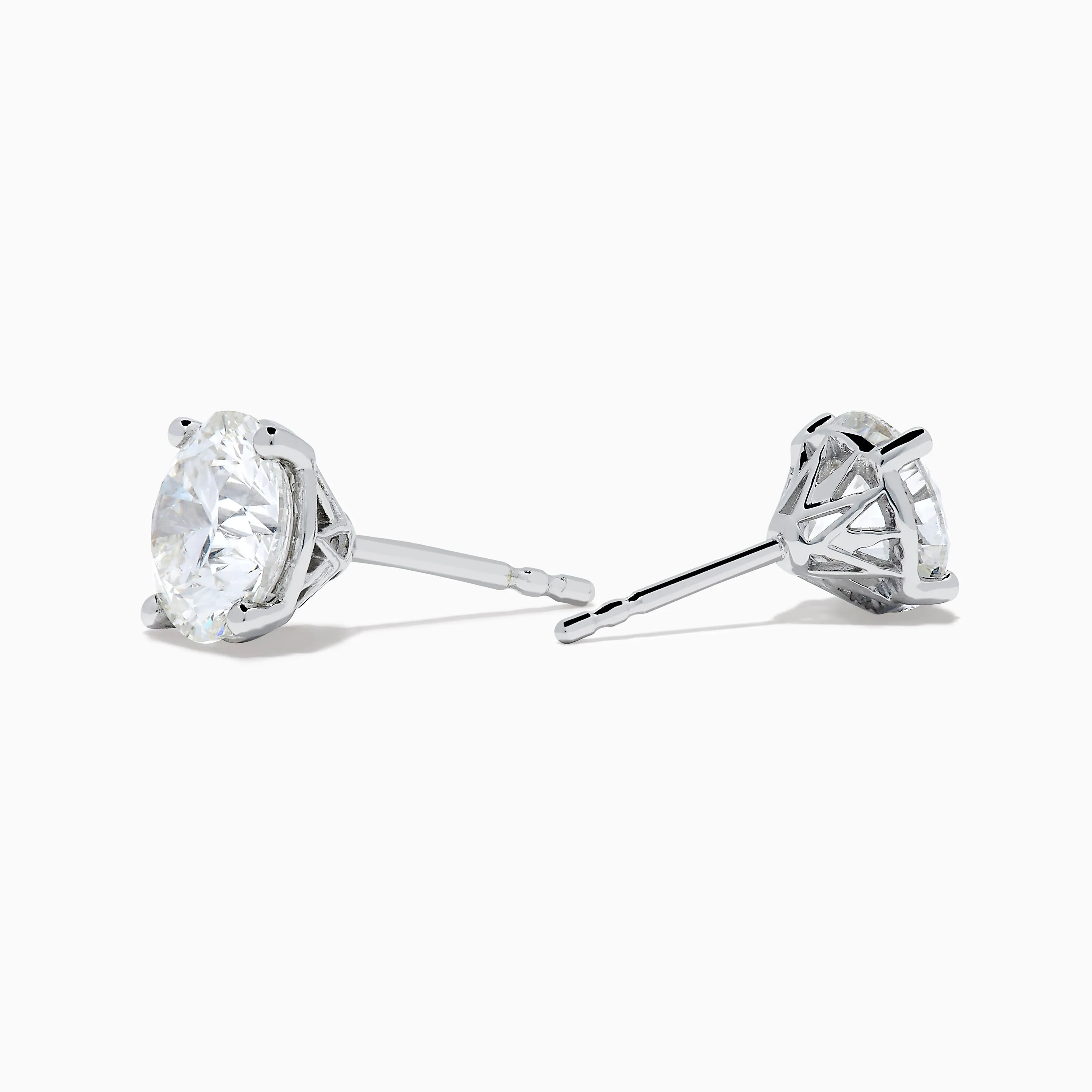 Star Lab Grown Diamond Stud Earrings in 18K White Gold sold by Effy product image thumbnail 2