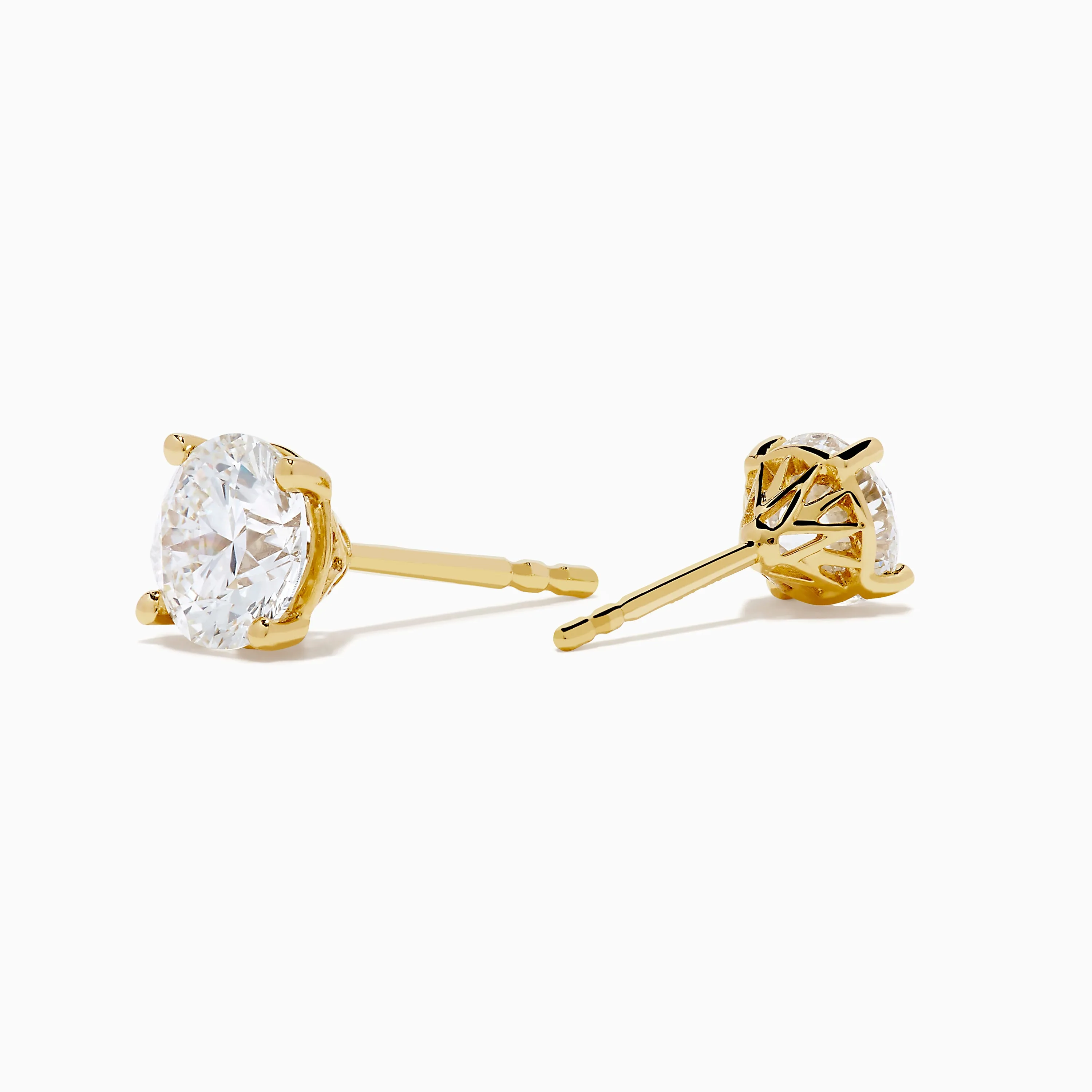 Star Lab Grown Diamond Stud Earrings in 18K Yellow Gold sold by Effy product image thumbnail 2