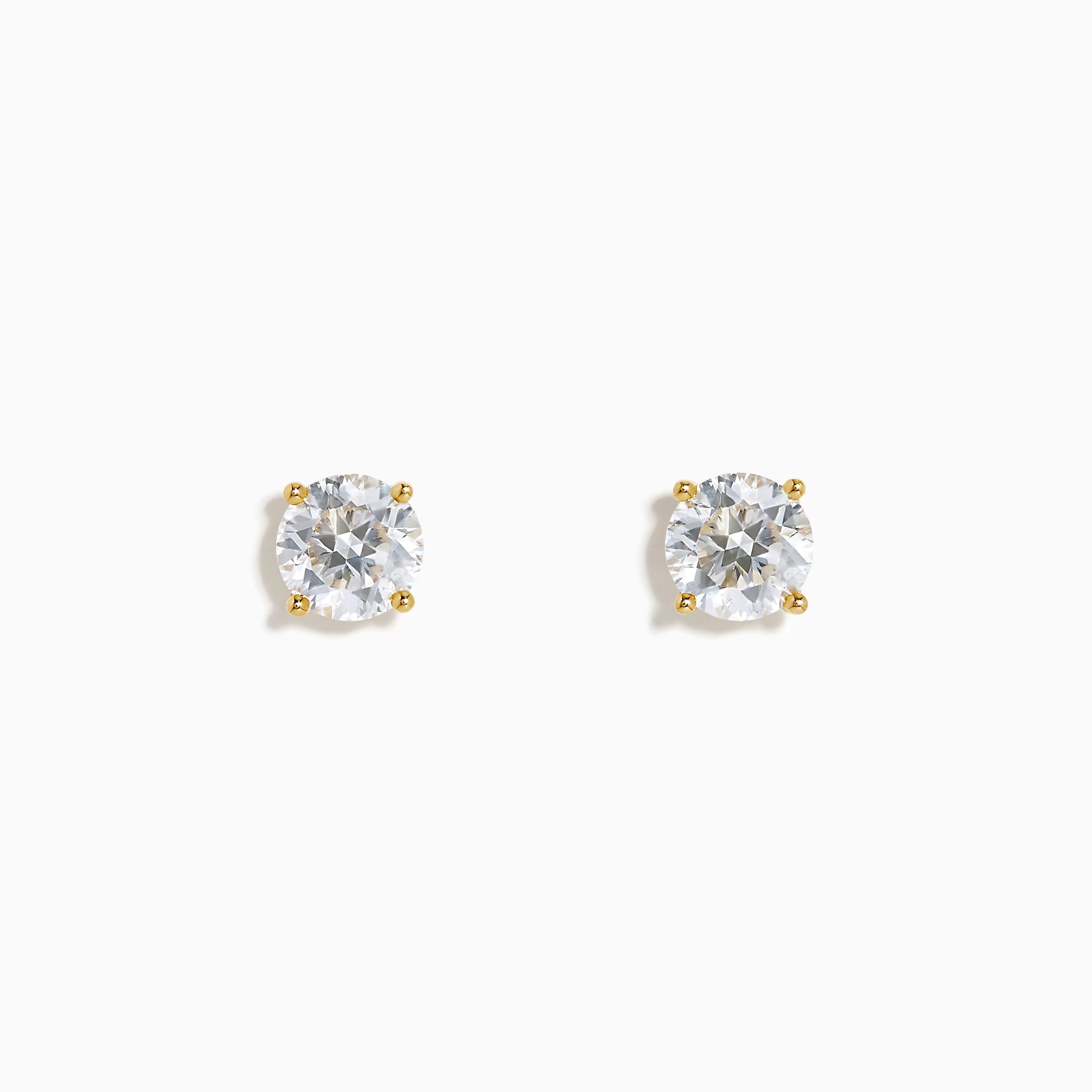 Star Lab Grown Diamond Stud Earrings in 18K Yellow Gold sold by Effy