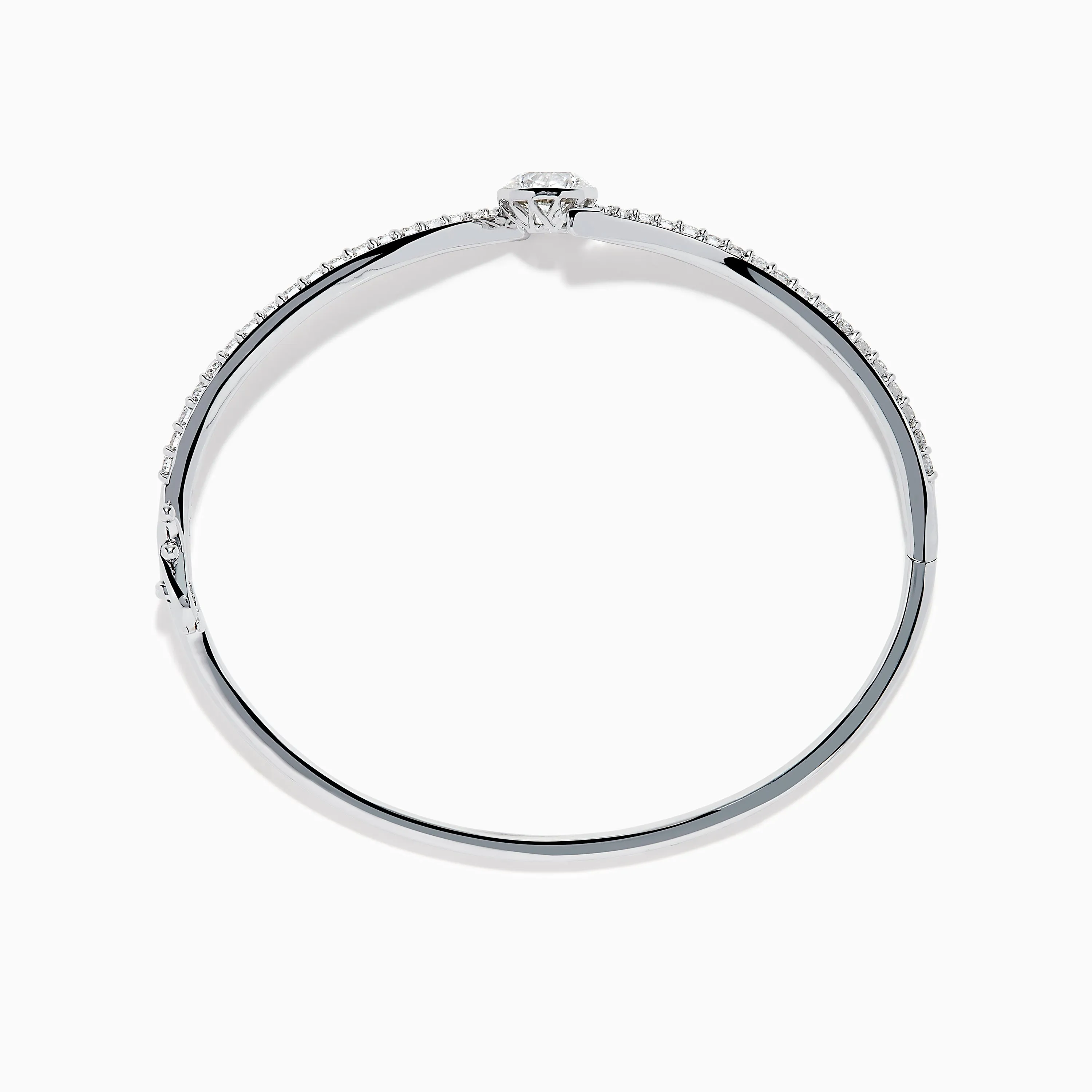 Star Lab Grown Diamond Connect Bangle in 18K White Gold sold by Effy product image thumbnail 3