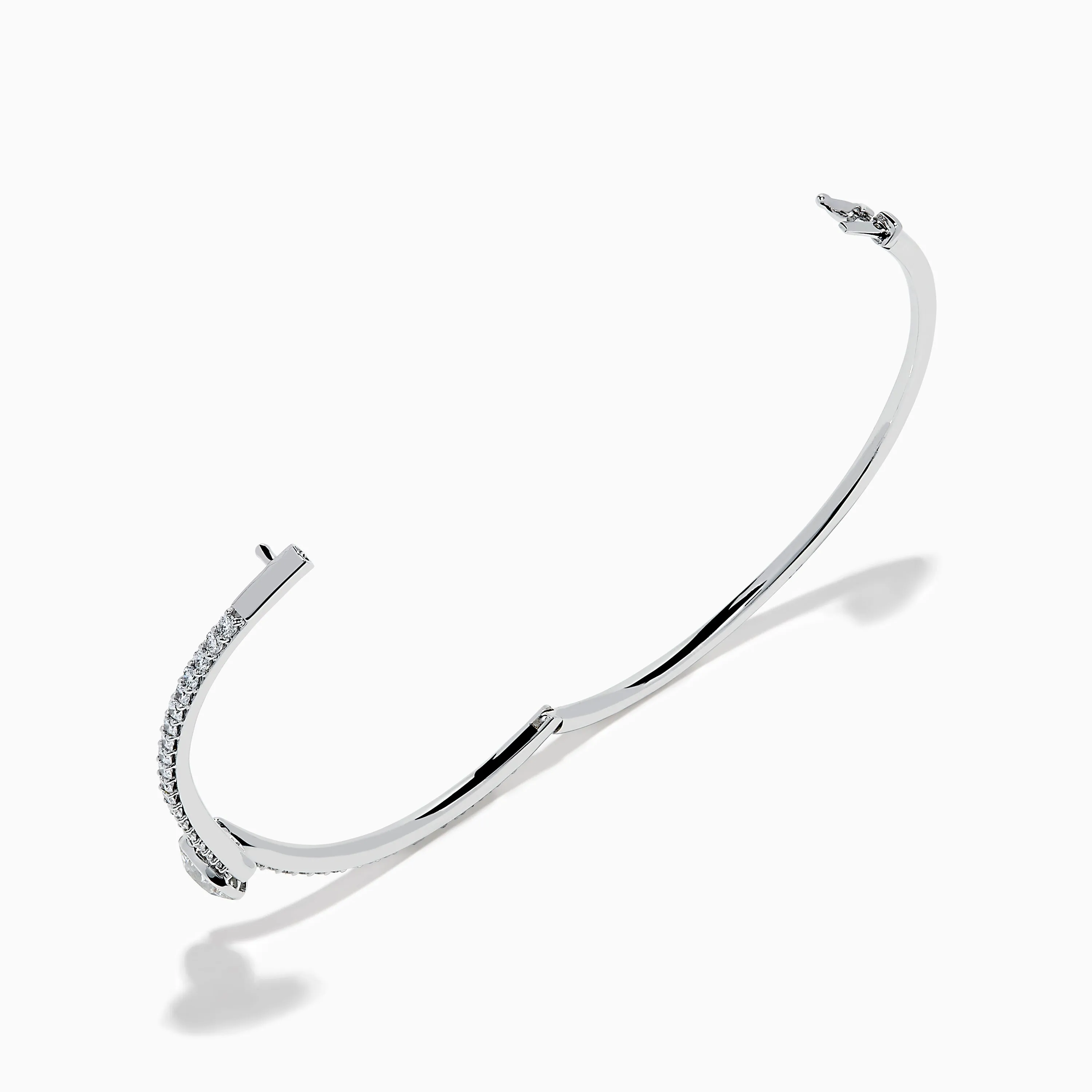 Star Lab Grown Diamond Connect Bangle in 18K White Gold sold by Effy product image thumbnail 2