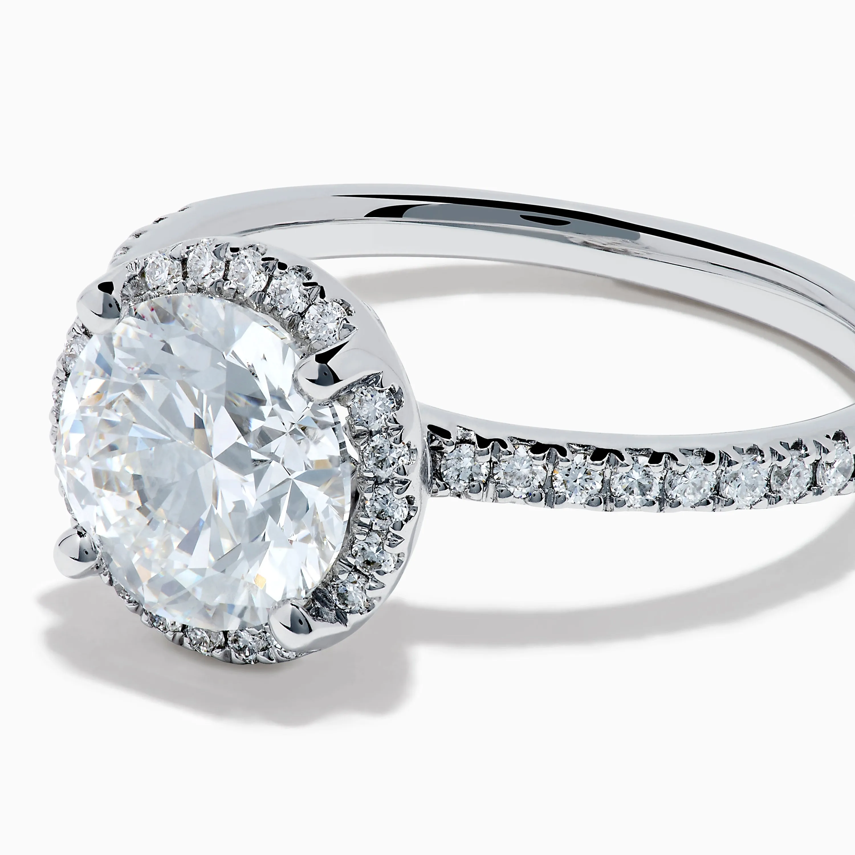 Star Lab Grown Diamond Halo Ring in 18K White Gold sold by Effy product image thumbnail 2