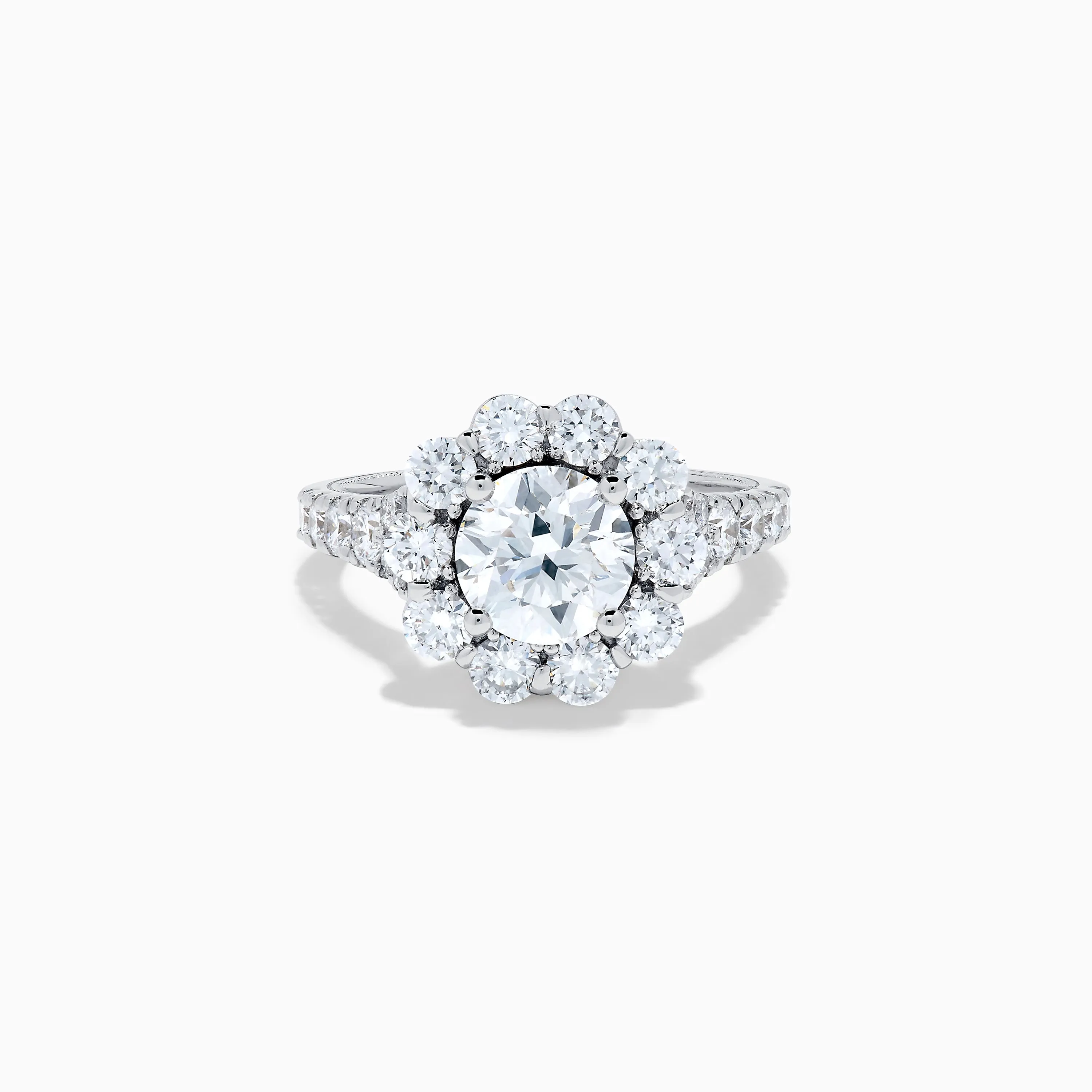 Star Lab Grown Diamond Fleur Ring in 18K White Gold sold by Effy