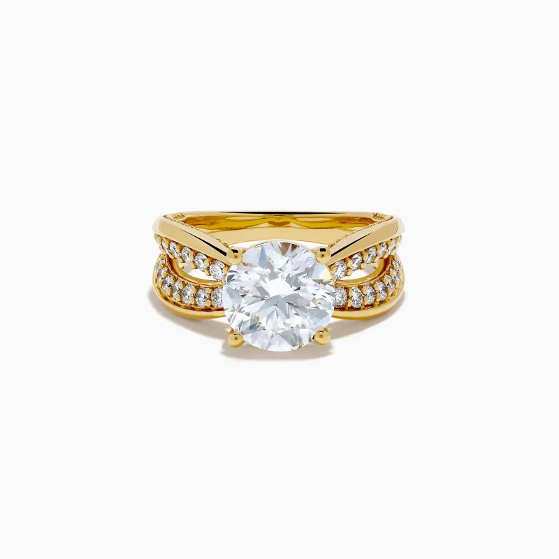 Star Lab Grown Diamond Embrace Ring in 18K Yellow Gold sold by Effy