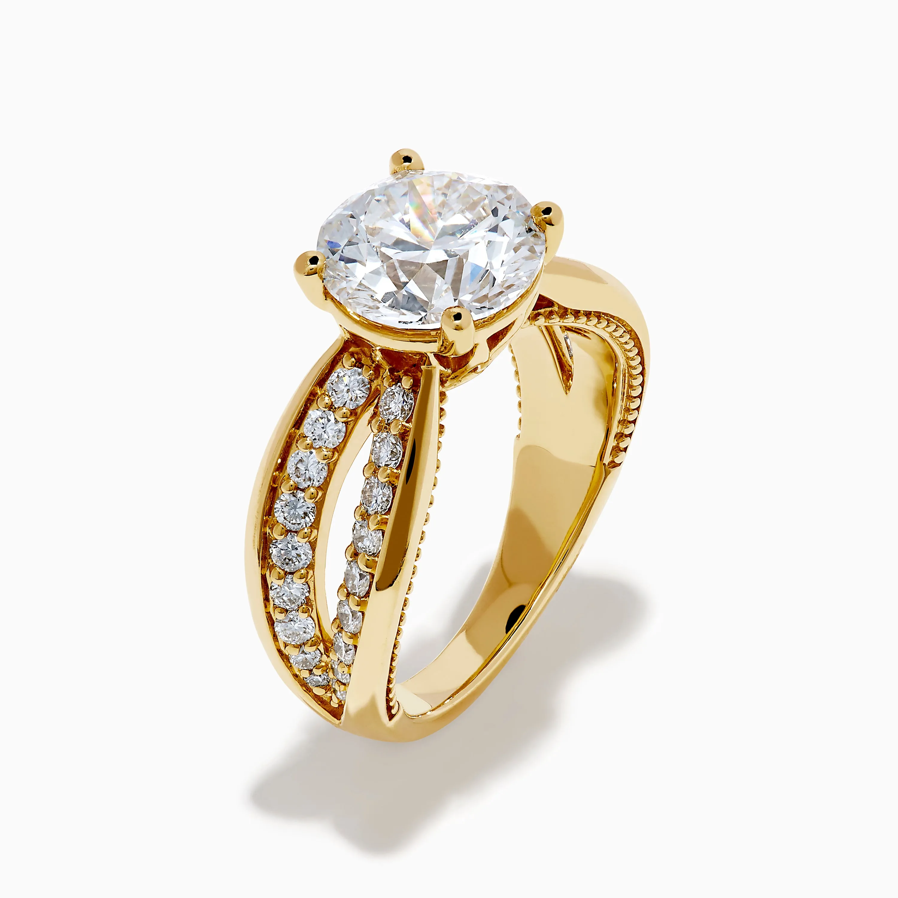 Star Lab Grown Diamond Embrace Ring in 18K Yellow Gold sold by Effy product image thumbnail 4