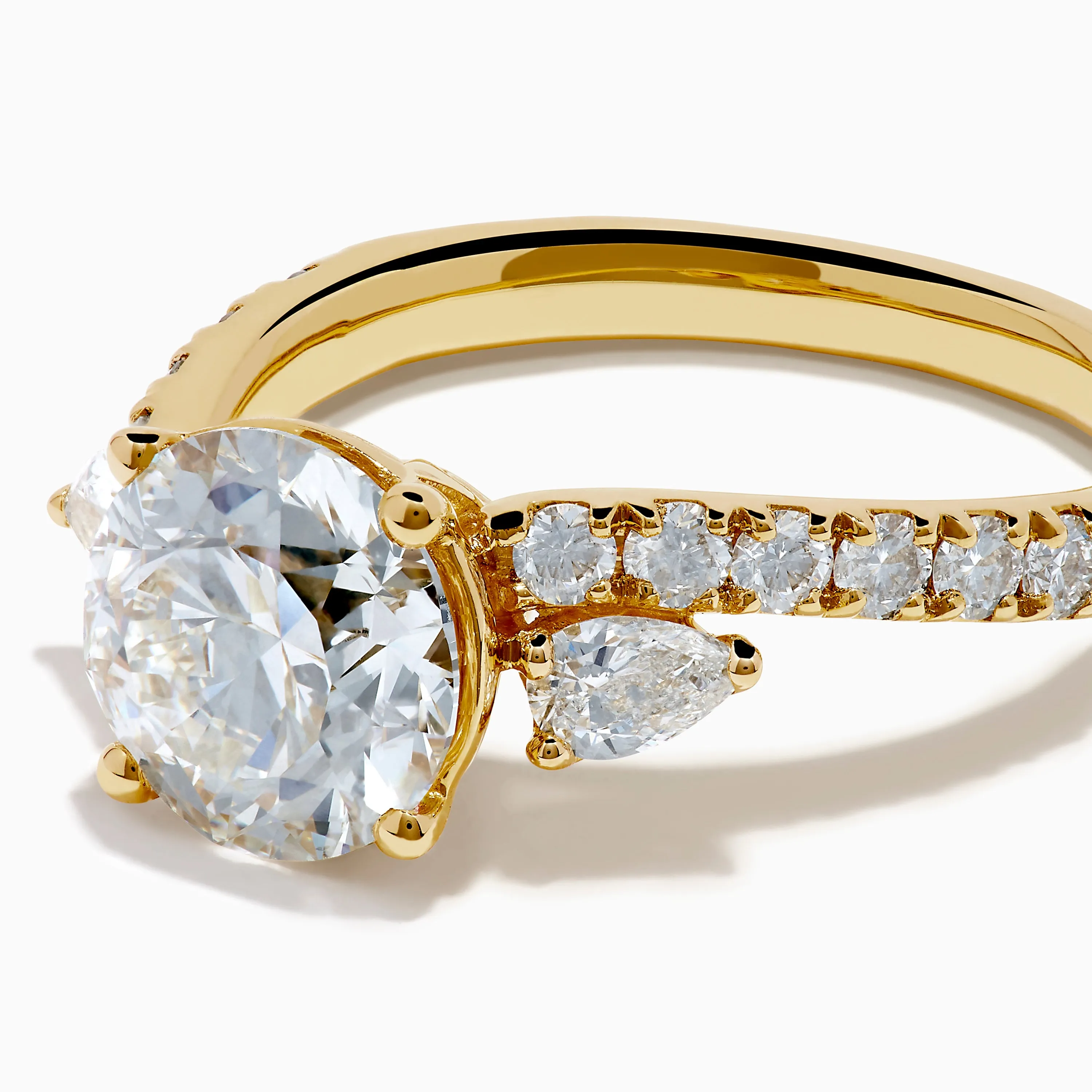 Star Lab Grown Diamond Vine Ring in 18K Yellow Gold sold by Effy product image thumbnail 2