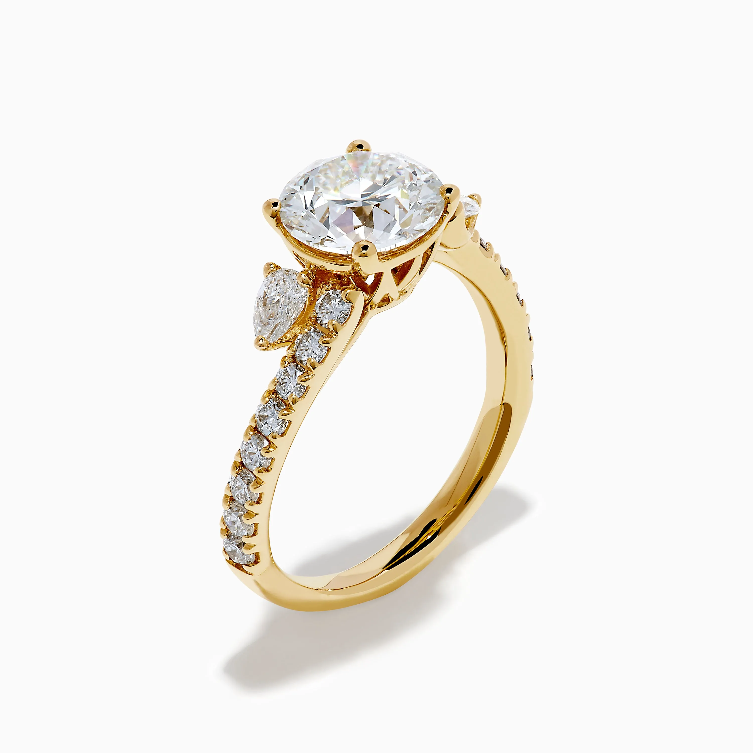 Star Lab Grown Diamond Vine Ring in 18K Yellow Gold sold by Effy product image thumbnail 4
