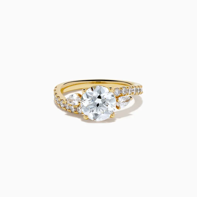 Star Lab Grown Diamond Vine Ring in 18K Yellow Gold sold by Effy