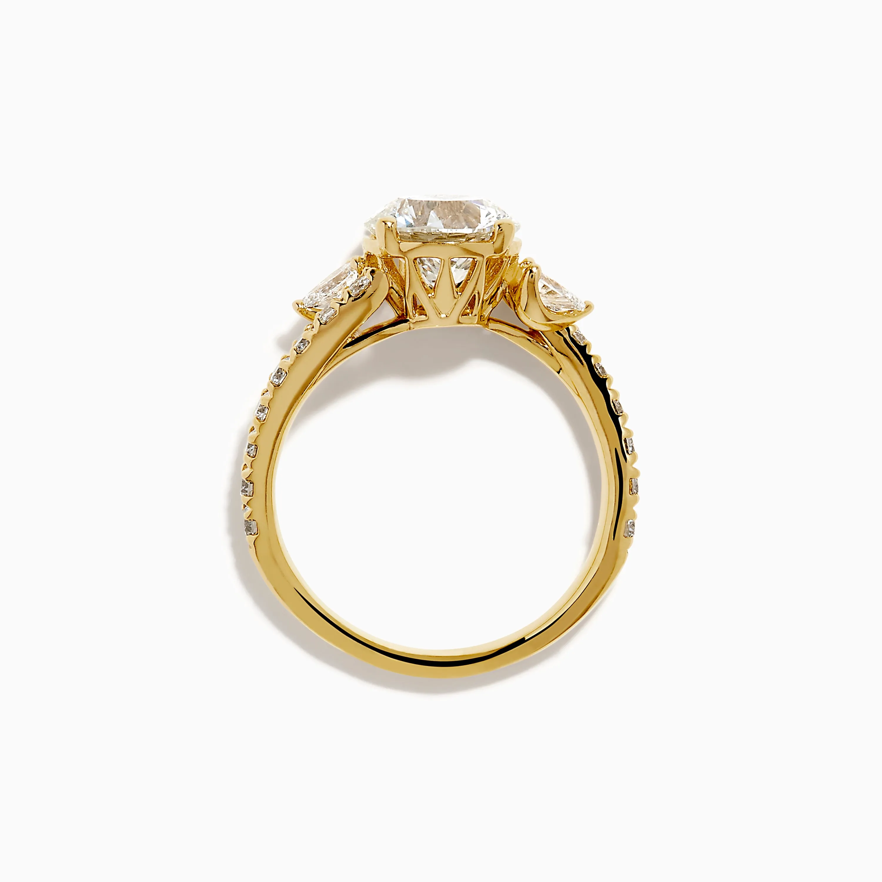Star Lab Grown Diamond Vine Ring in 18K Yellow Gold sold by Effy product image thumbnail 3