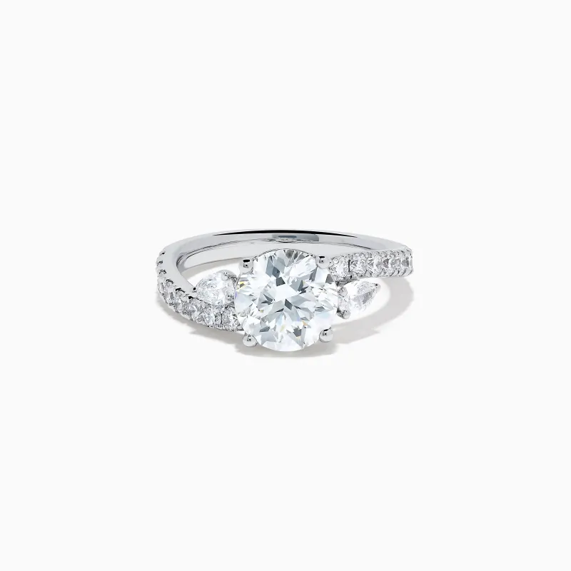 Star Lab Grown Diamond Vine Ring in 18K White Gold sold by Effy
