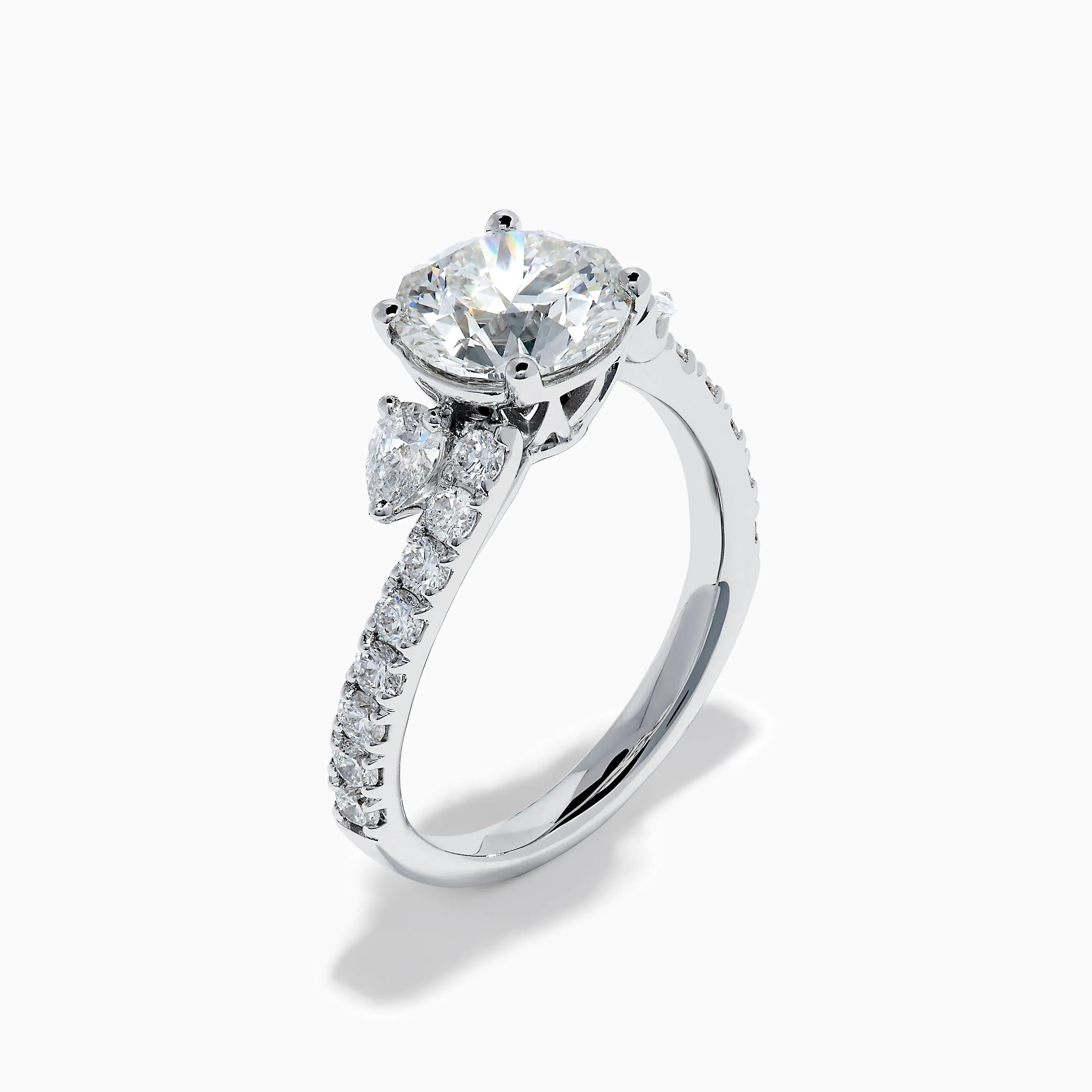 Star Lab Grown Diamond Vine Ring in 18K White Gold sold by Effy product image thumbnail 4