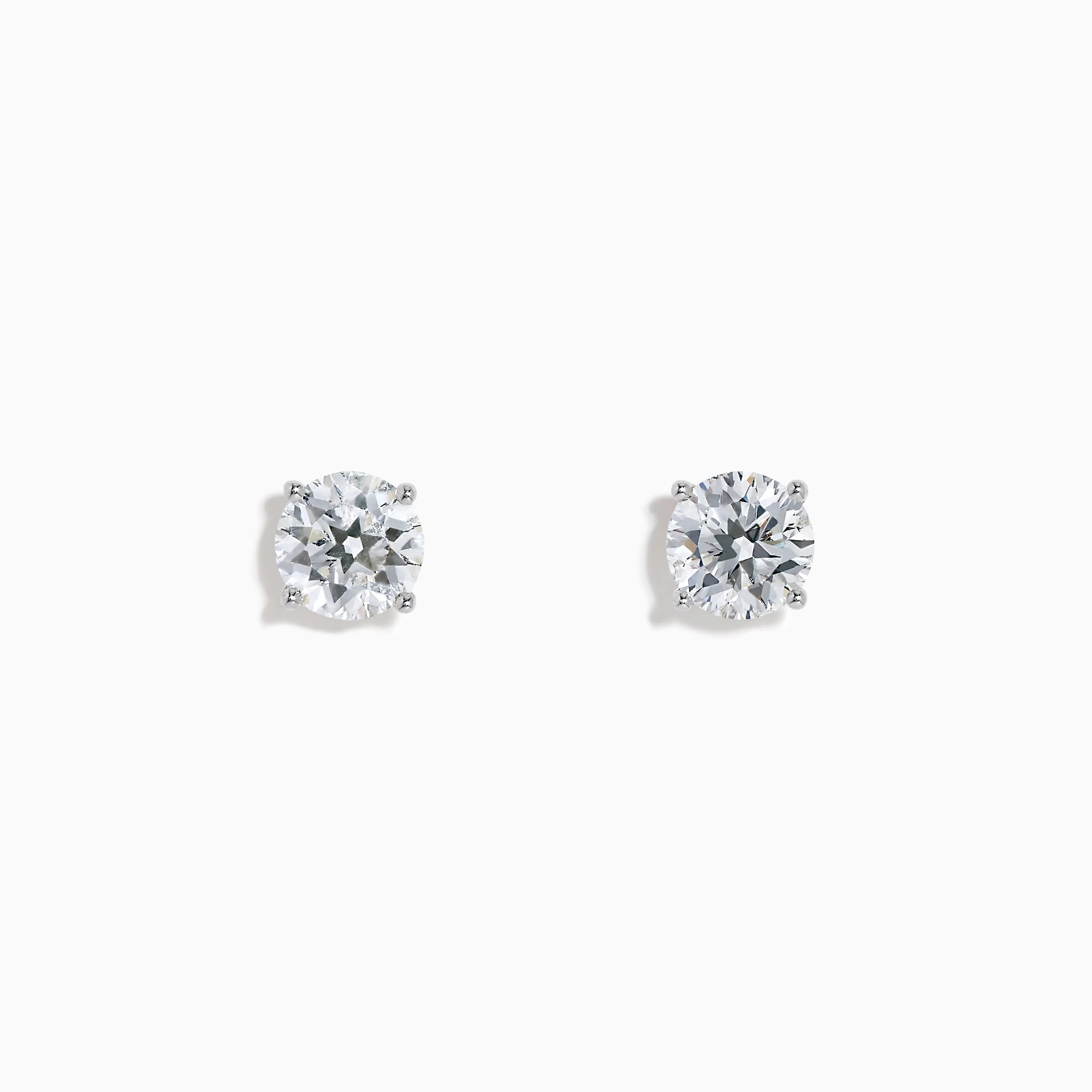Star Lab Grown Diamond Stud Earrings in 18K White Gold sold by Effy