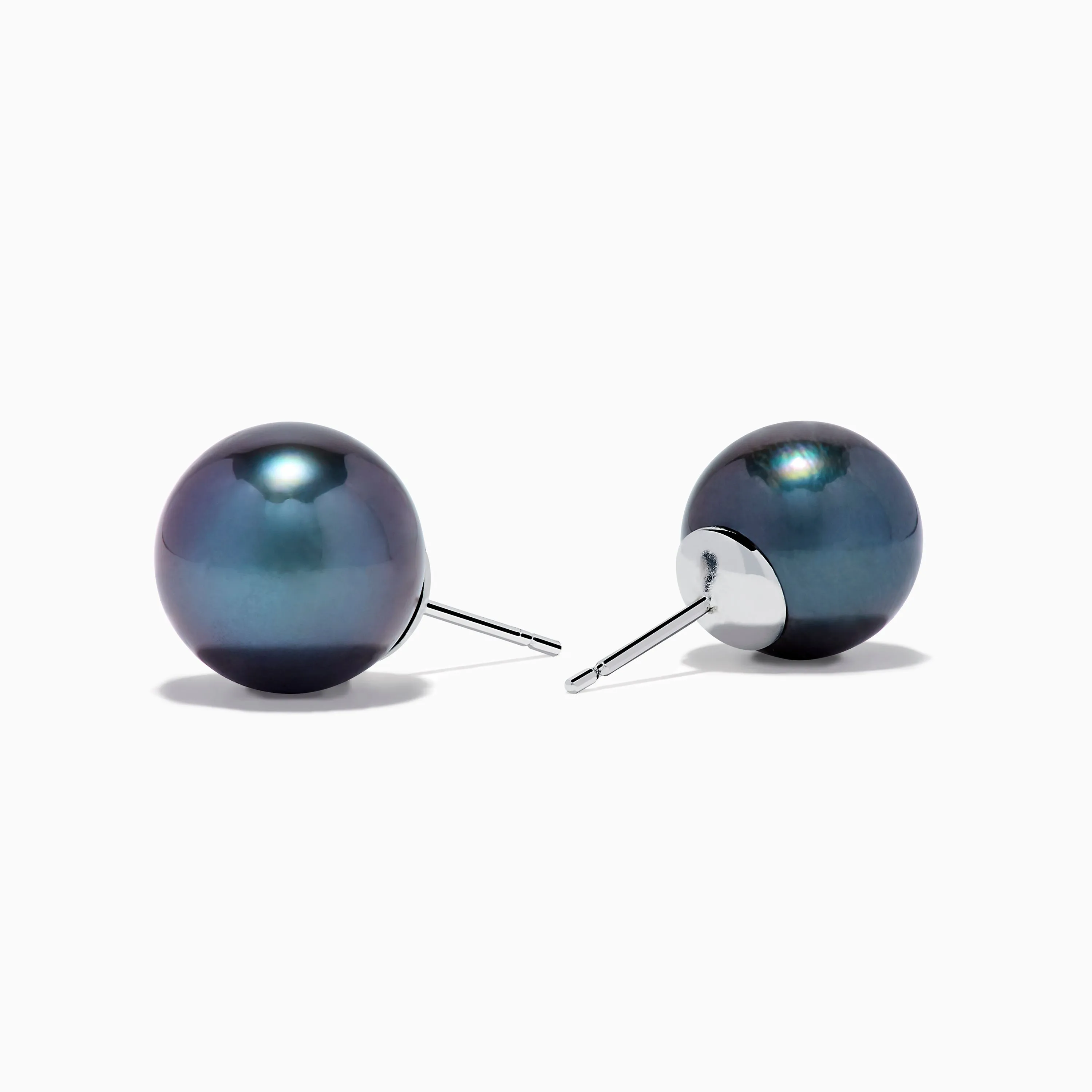 14K White Gold Tahitian Pearl Stud Earrings sold by Effy product image thumbnail 2