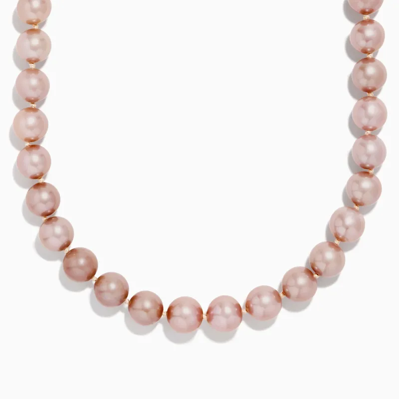14K Yellow Gold Freshwater Lilac Pearl Necklace sold by Effy