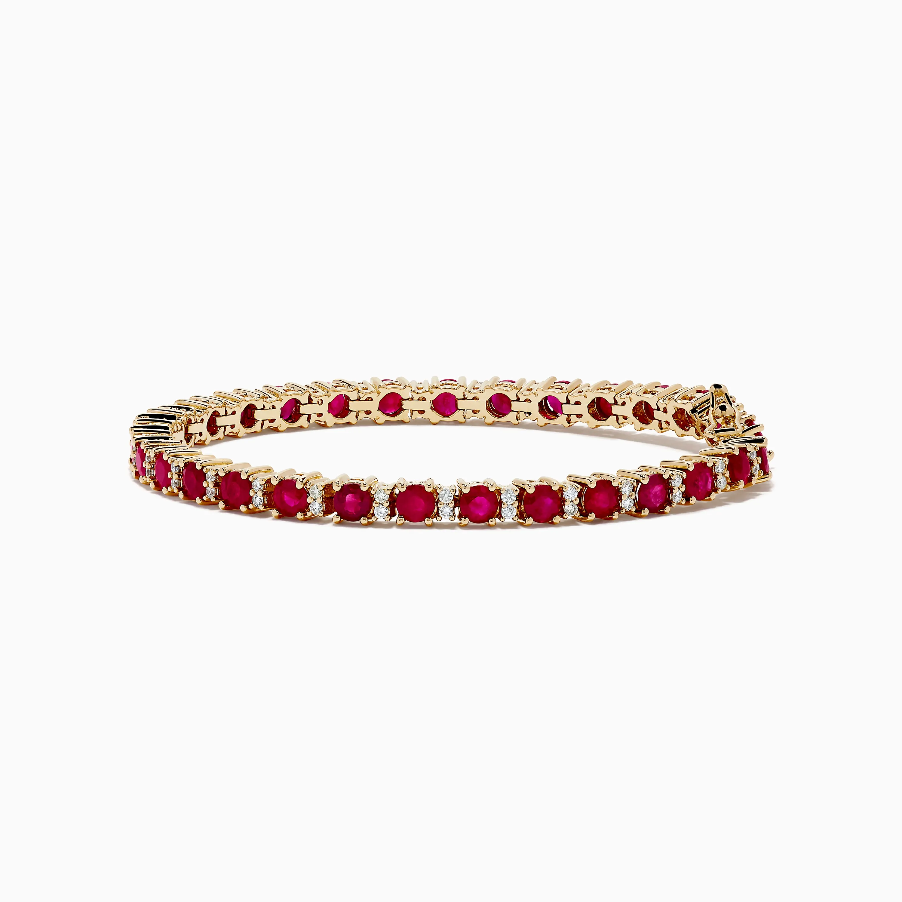 Ruby Royale 14K Yellow Gold Ruby and Diamond Tennis Bracelet sold by Effy