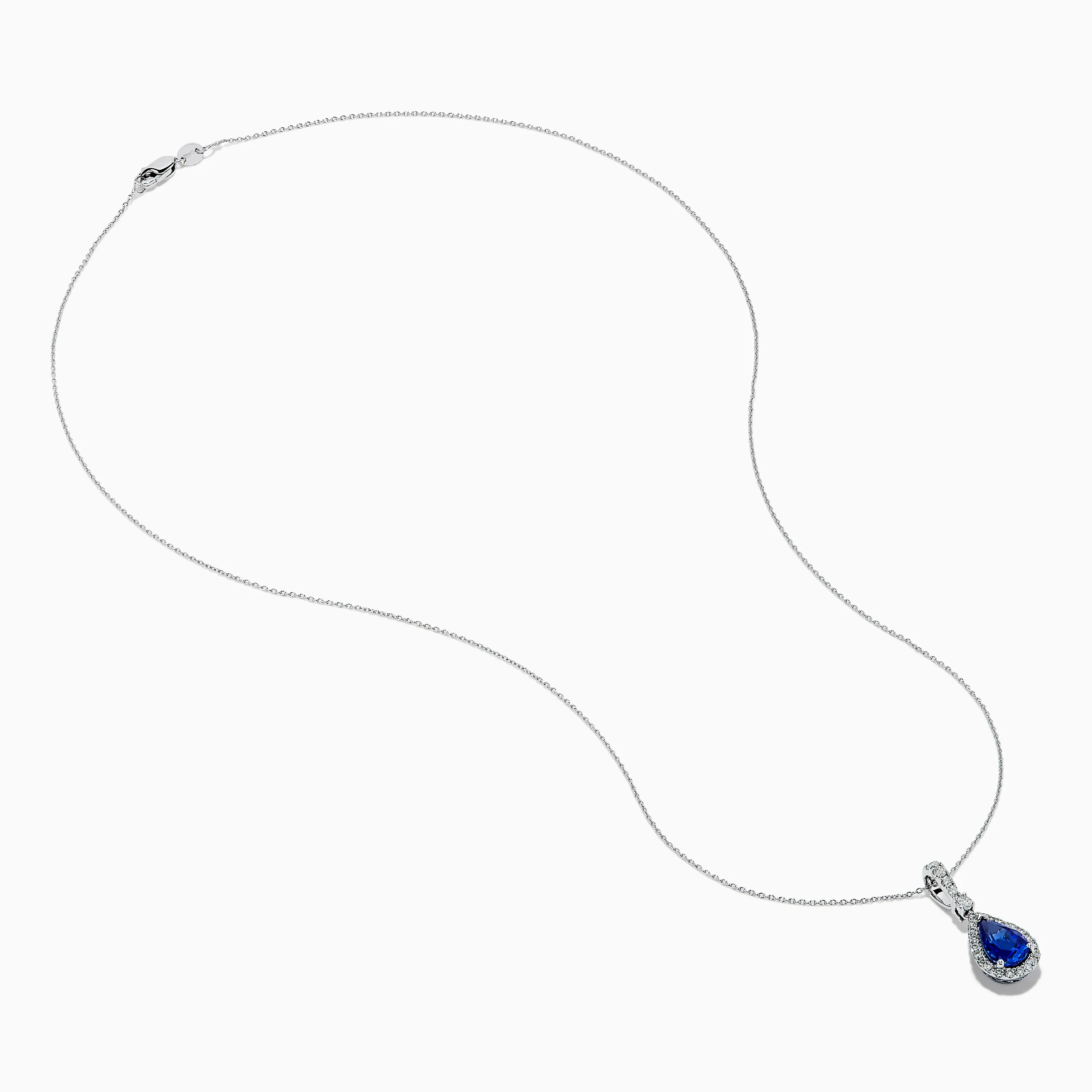 Nahla 14K White Gold Pear Shaped AAA Tanzanite Pendant sold by Effy product image thumbnail 2