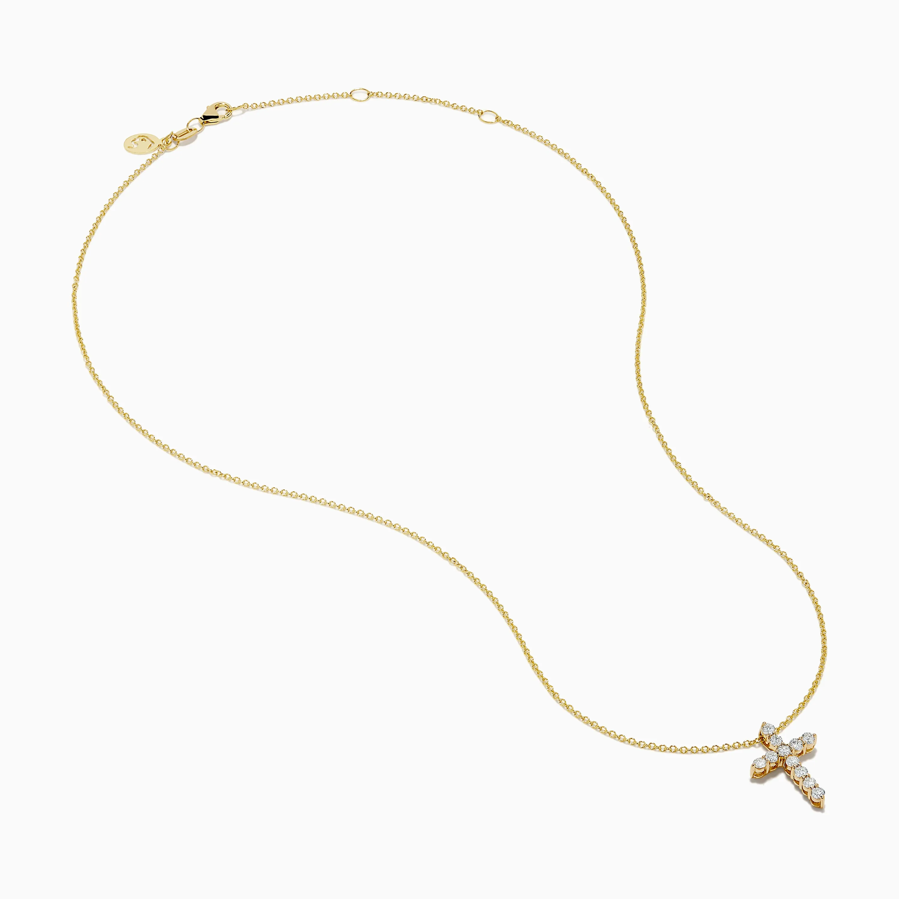 14K Yellow Gold Diamond Cross Pendant sold by Effy product image thumbnail 2