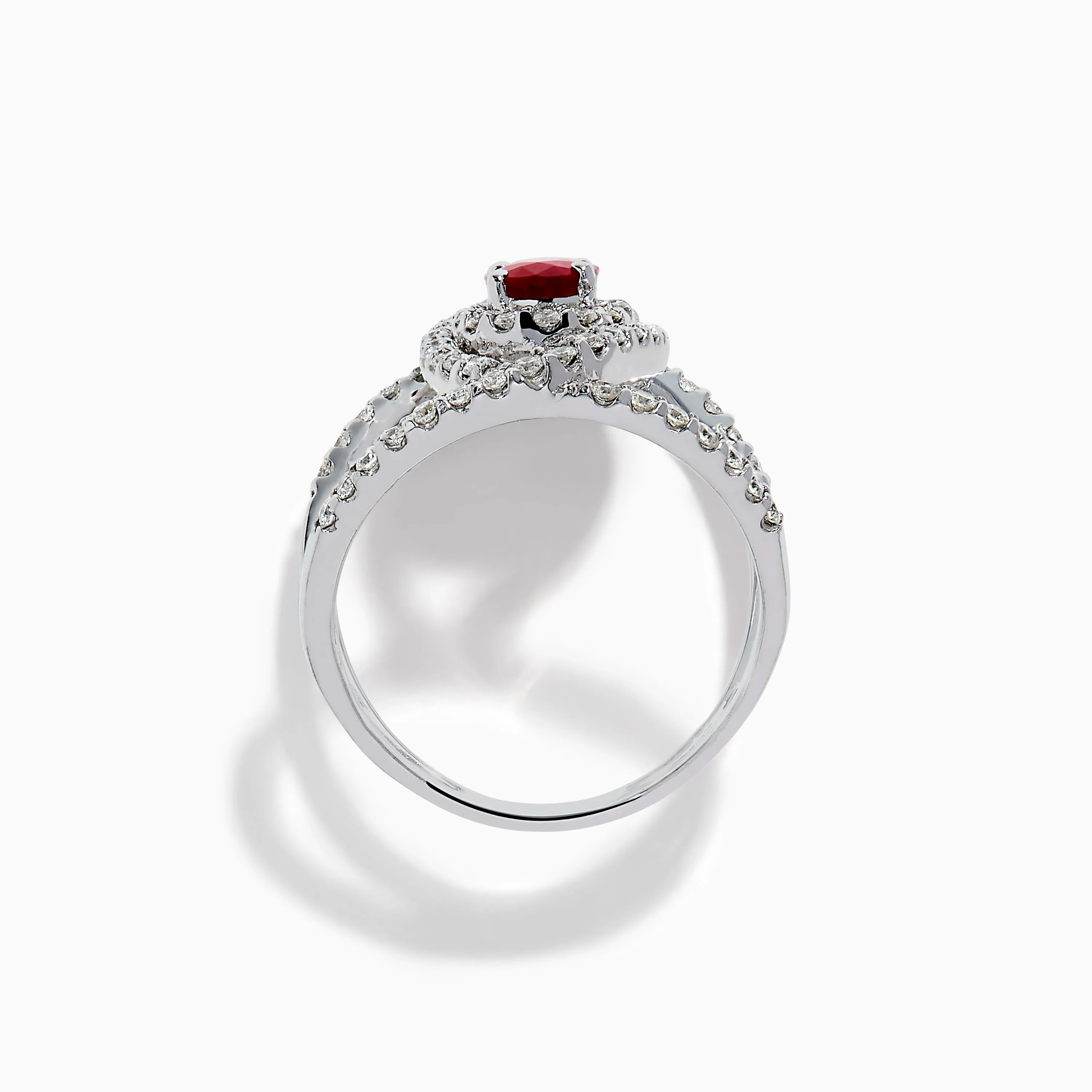 Ruby Royale 14K White Gold Ruby and Diamond Ring sold by Effy product image thumbnail 3