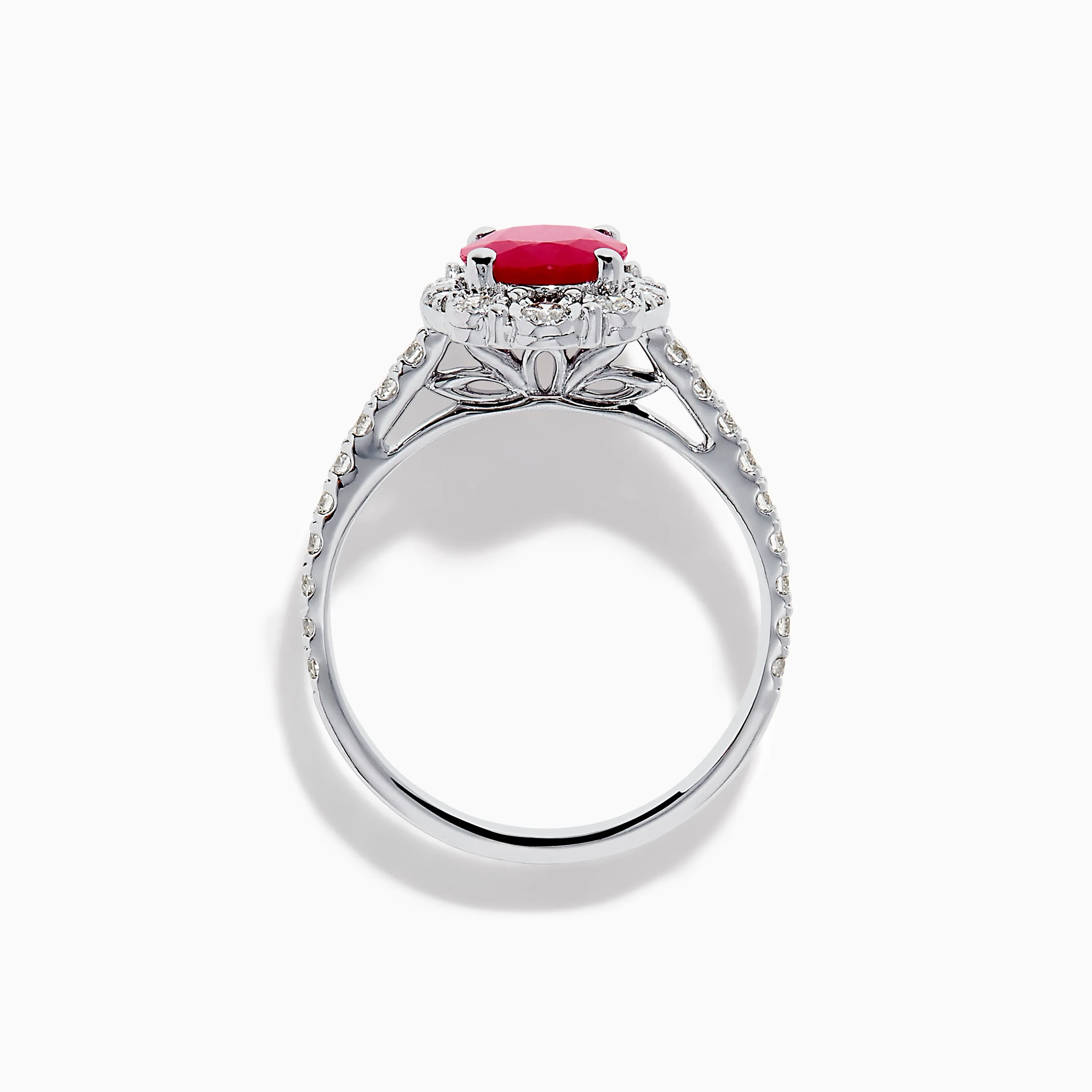 Ruby Royale 14K White Gold Ruby and Diamond Ring sold by Effy product image thumbnail 3