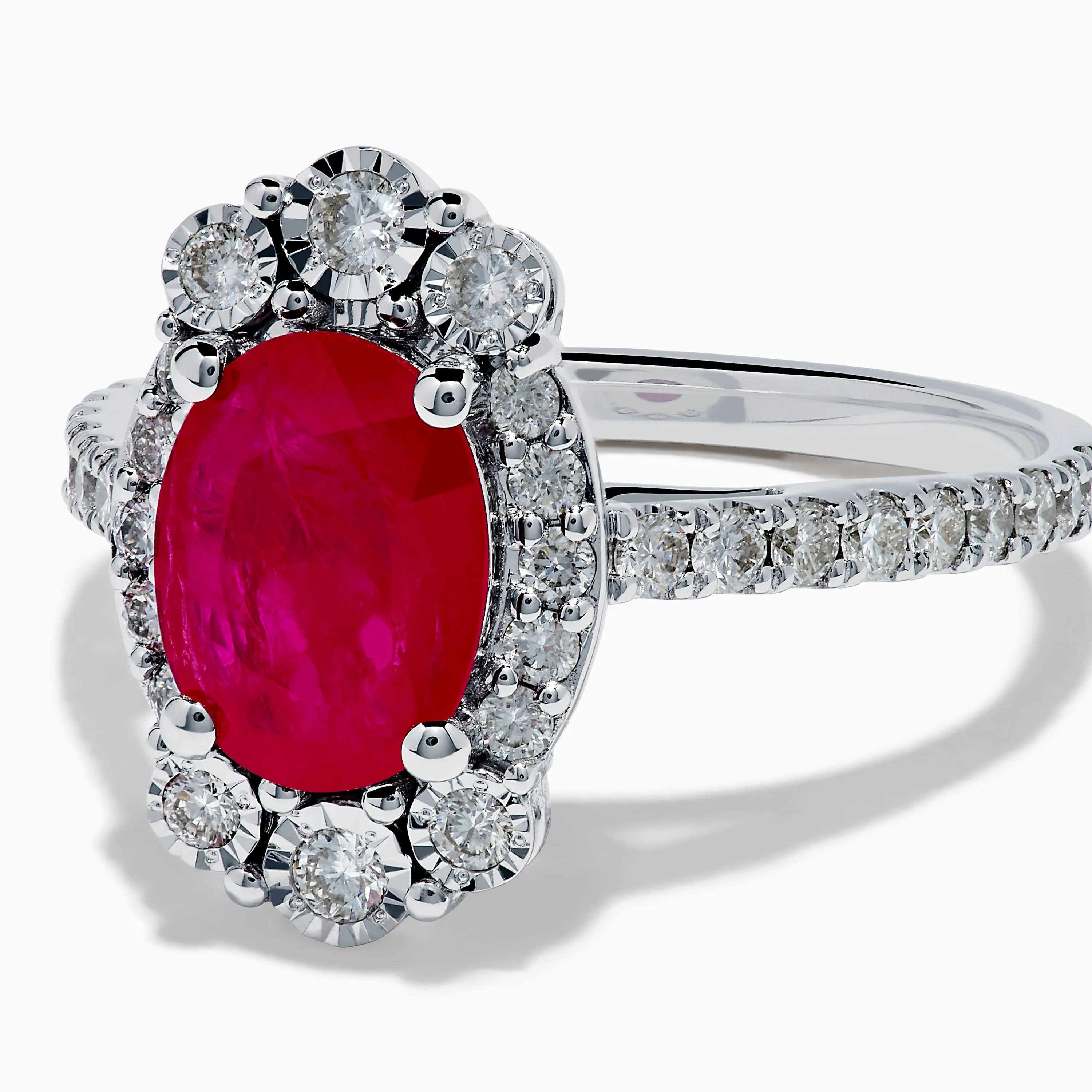 Ruby Royale 14K White Gold Ruby and Diamond Ring sold by Effy product image thumbnail 2