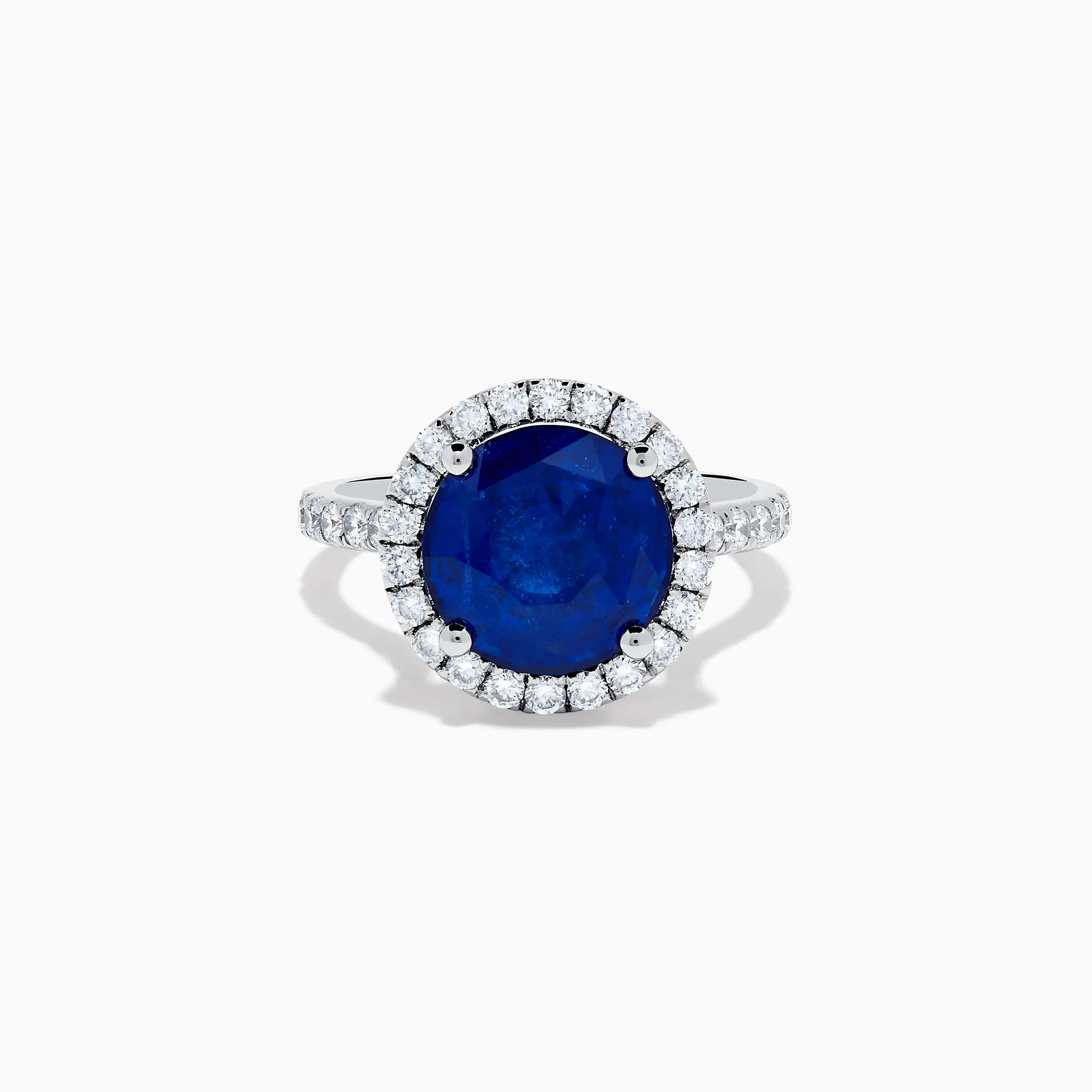 Royale Blue 18K White Gold Blue Sapphire and Diamond Ring sold by Effy