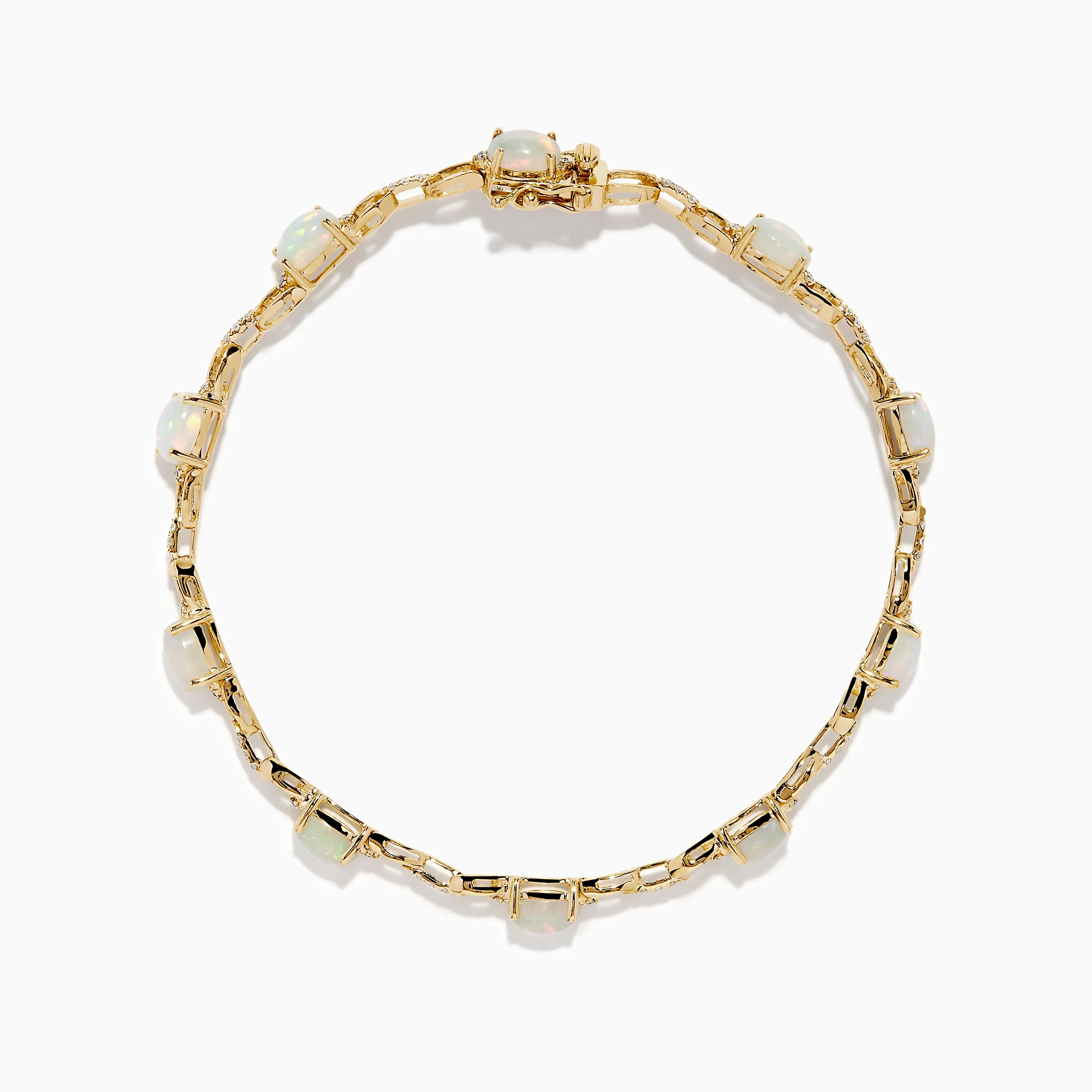 Aurora 14K Yellow Gold Opal and Diamond Bracelet sold by Effy product image thumbnail 3