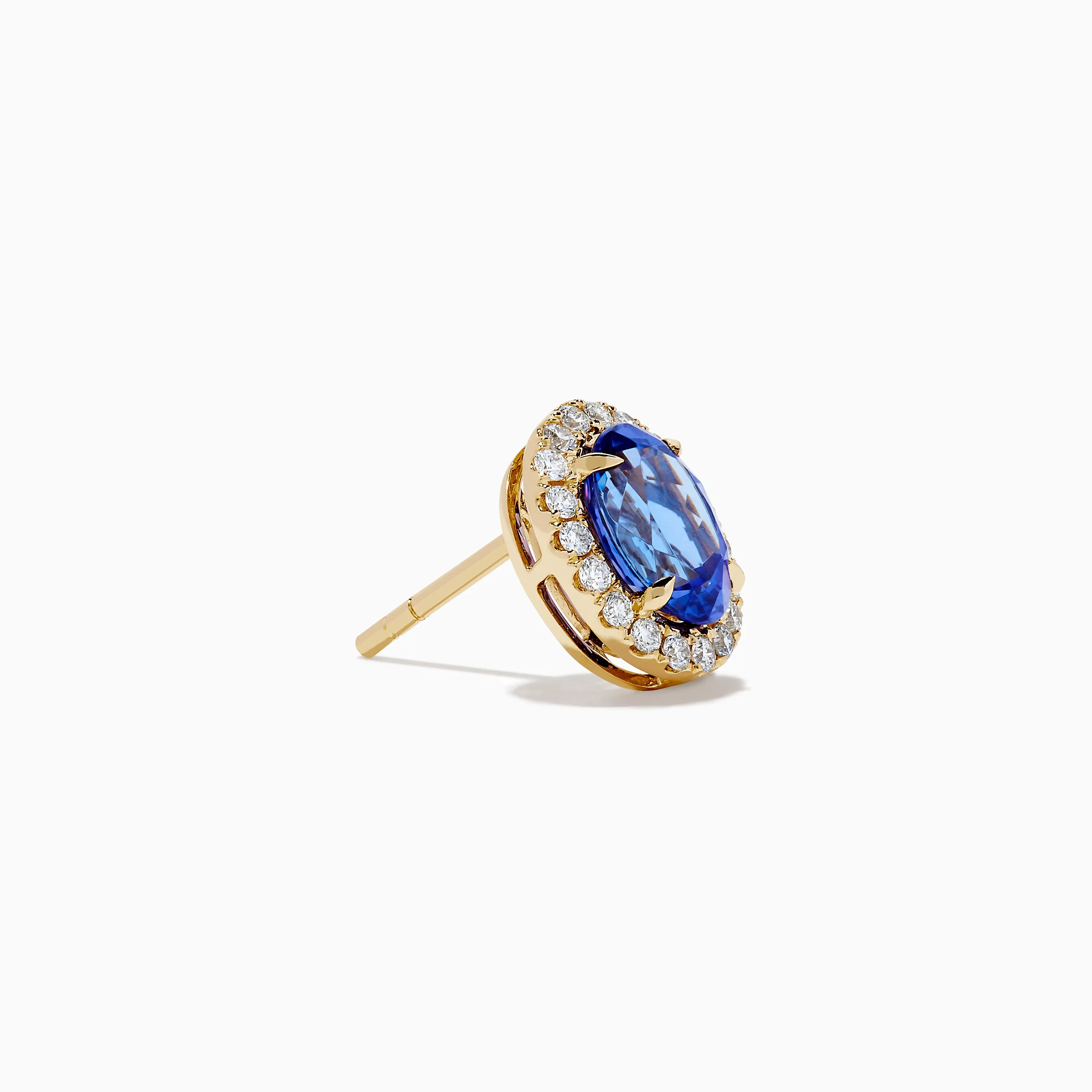 Nahla 14K Yellow Gold Tanzanite and Diamond Stud Earrings sold by Effy product image thumbnail 3