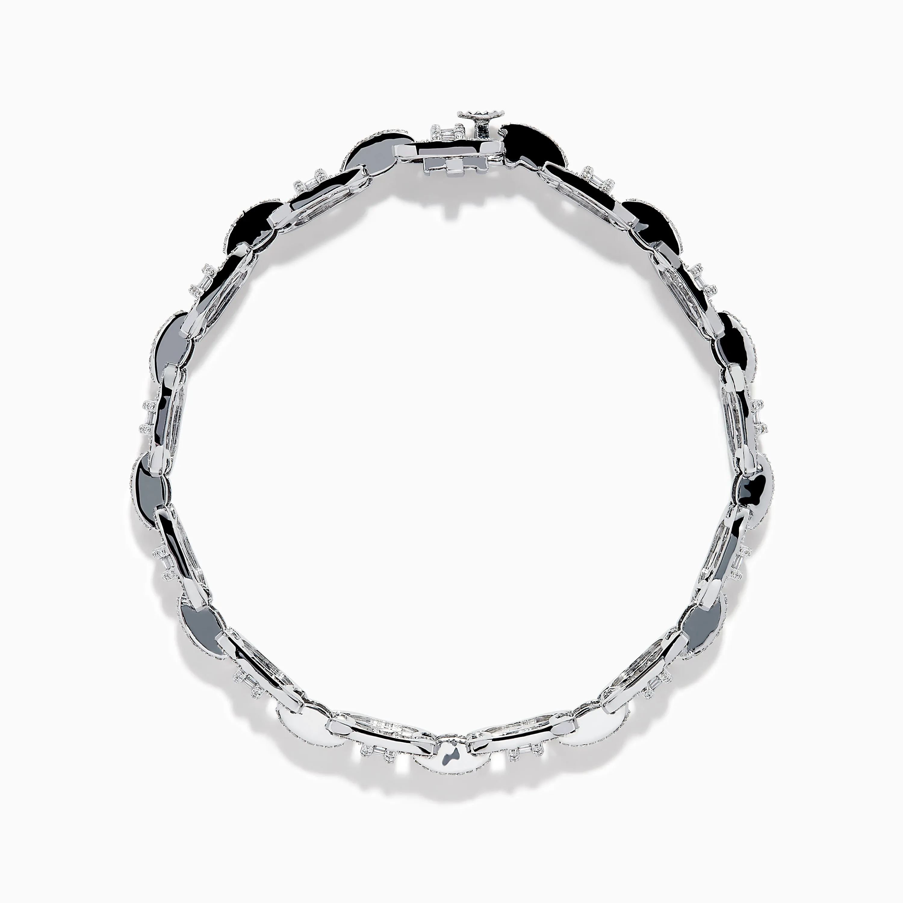 Classique 14K White Gold Diamond Chain Link Tennis Bracelet sold by Effy product image thumbnail 3