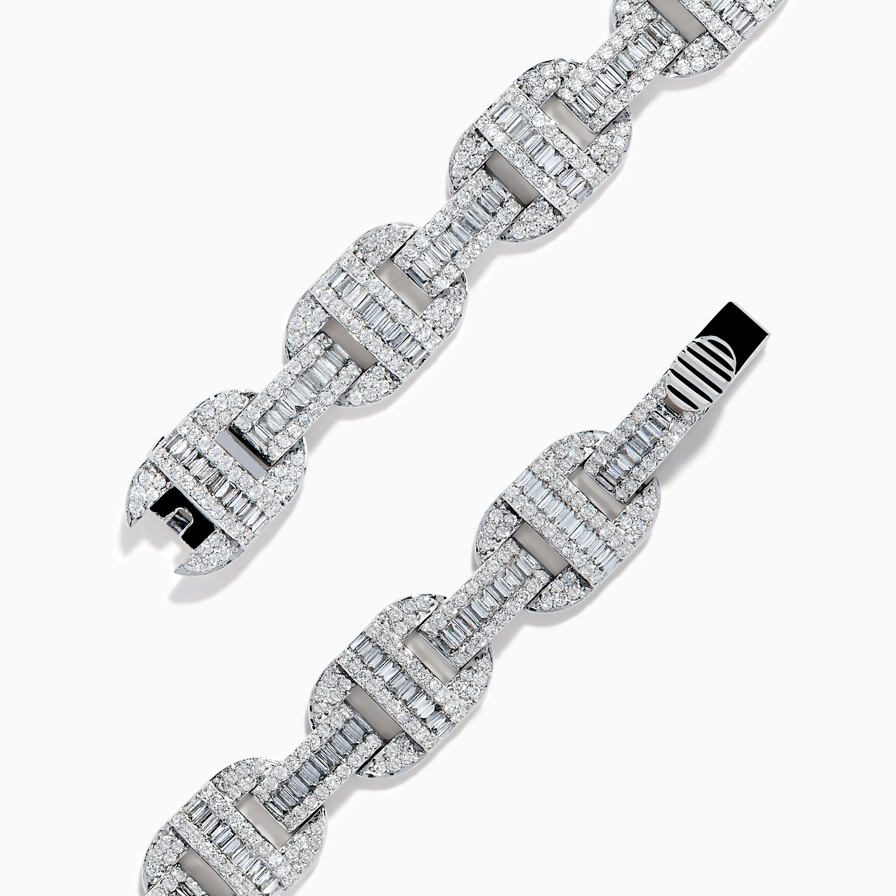Classique 14K White Gold Diamond Chain Link Tennis Bracelet sold by Effy product image thumbnail 4