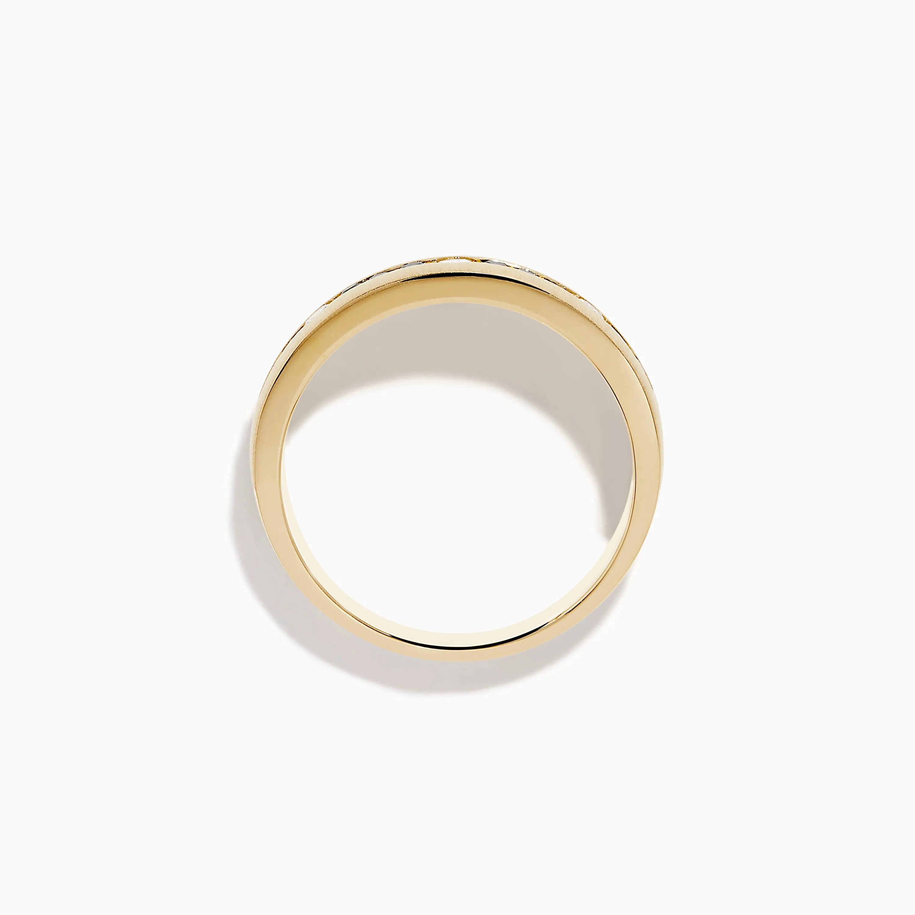 Men's 14K Yellow Gold White and Black Diamond Band Ring sold by Effy product image thumbnail 3