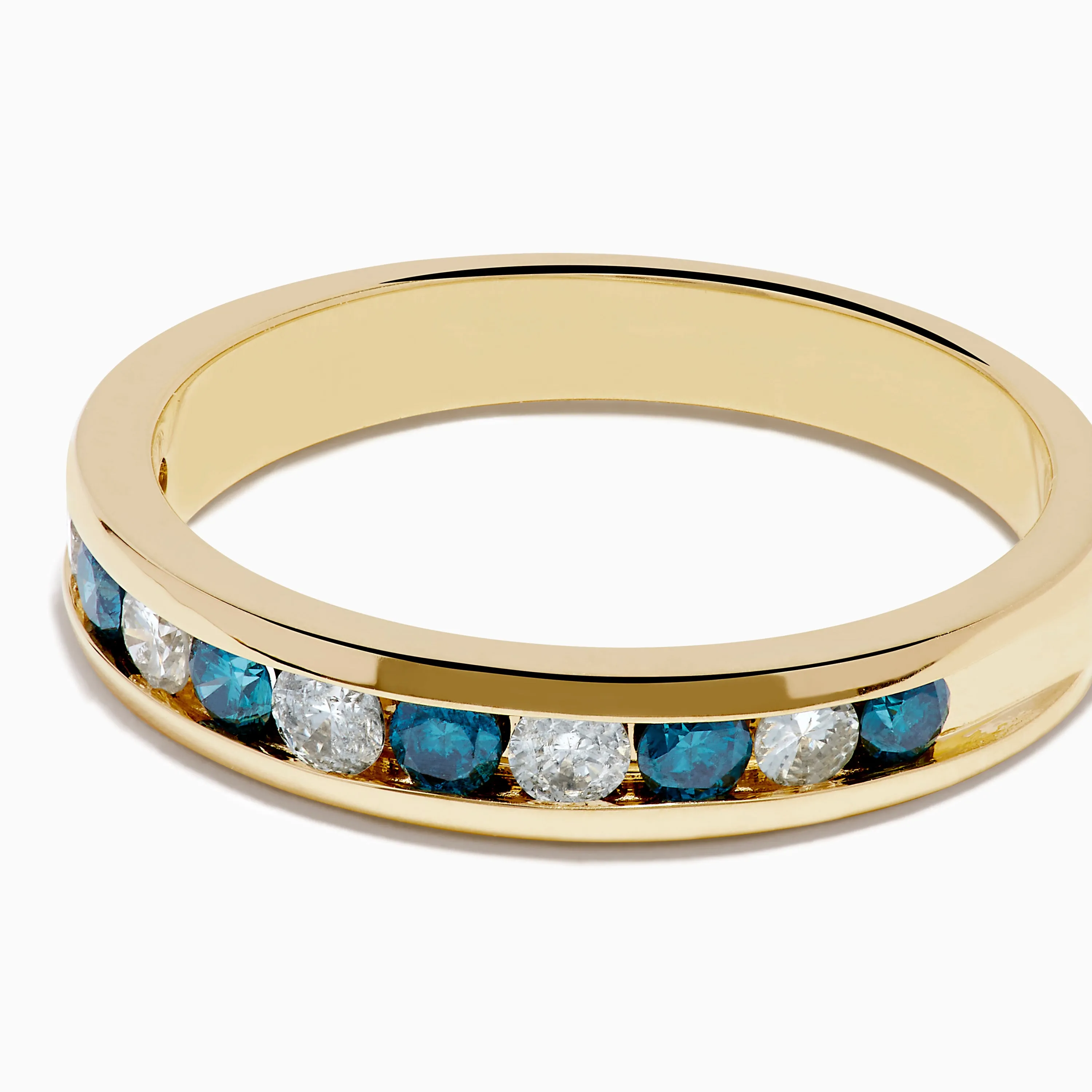 Bella Bleu 14K Yellow Gold White and Blue Diamond Ring sold by Effy product image thumbnail 2