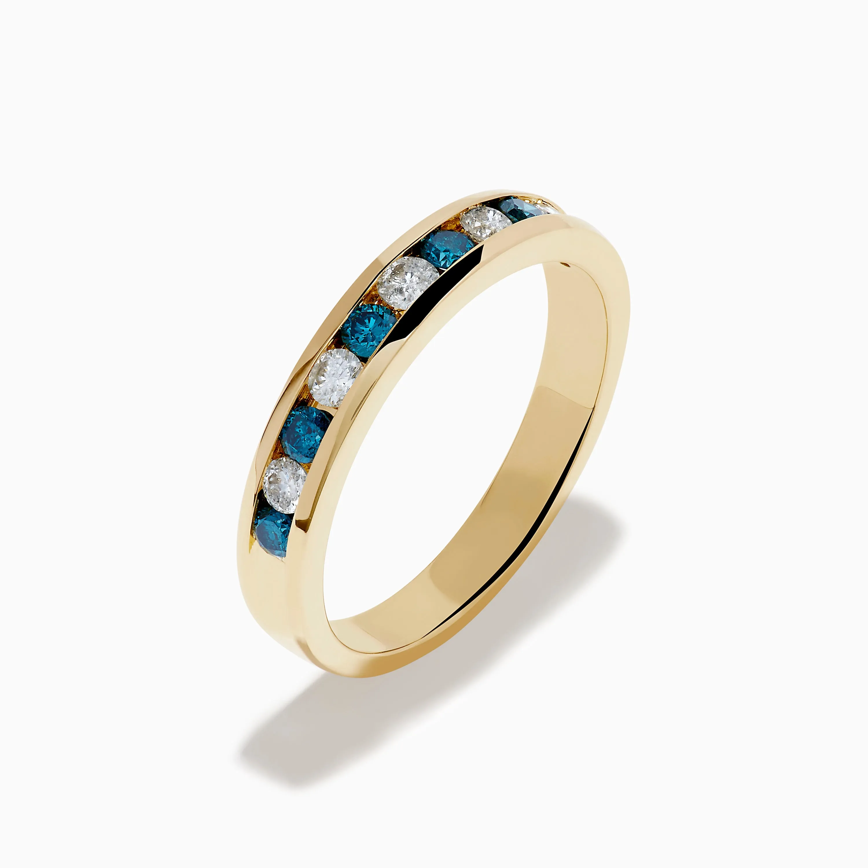 Bella Bleu 14K Yellow Gold White and Blue Diamond Ring sold by Effy product image thumbnail 4