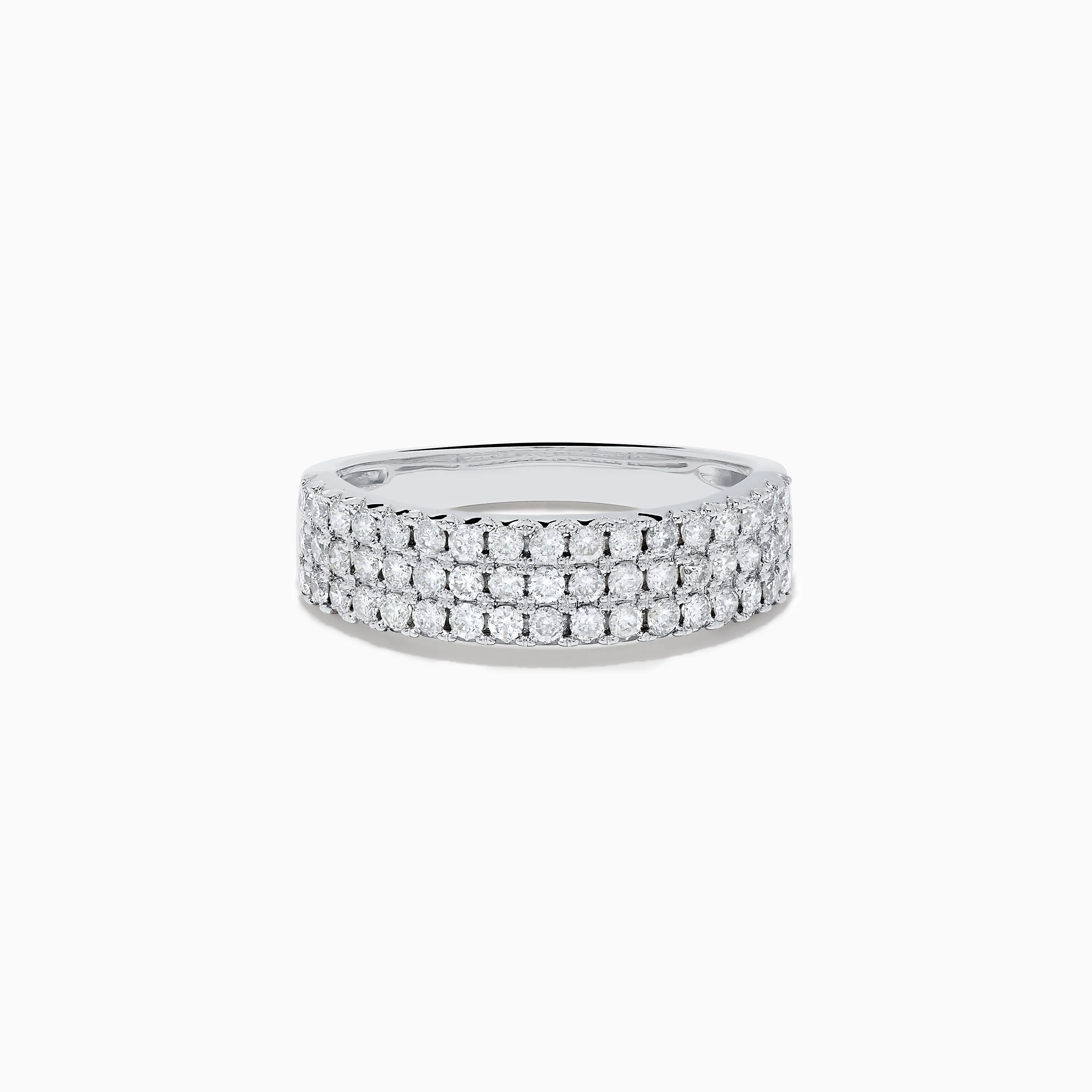 Pave Classica 14K White Gold Diamond Band Ring sold by Effy